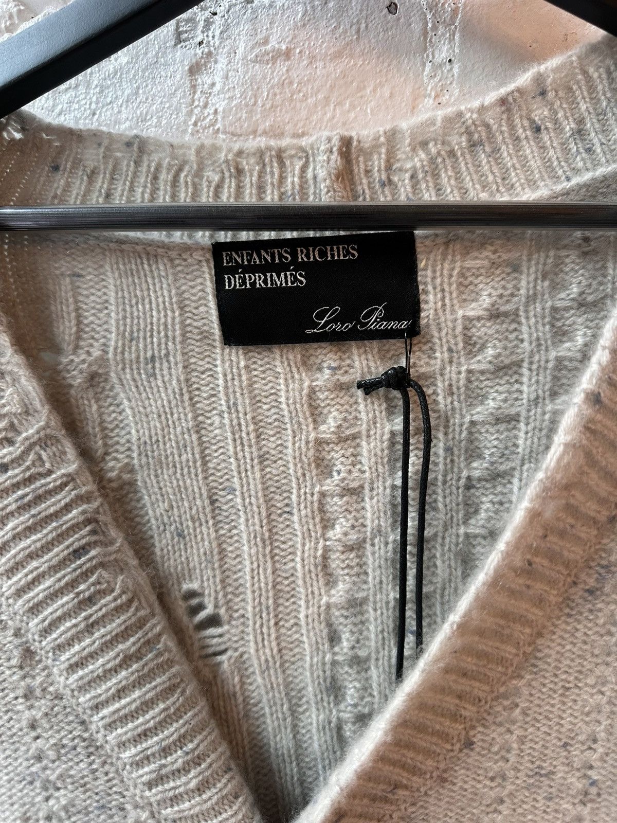 Enfants Riches Deprimes × Loro Piana ERD X LORO PIANNA CHAIN KNIT CASHMERE SWEATER JACKET Size US L / EU 52-54 / 3 - 6 Thumbnail