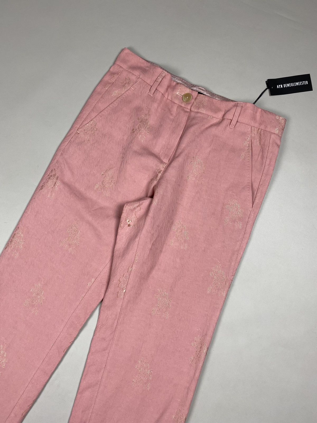 Ann Demeulemeester BNWT! Ann Demeulemeester cotton / linen wide leg dress pants Size 26" / US 2 / IT 38 - 4 Thumbnail