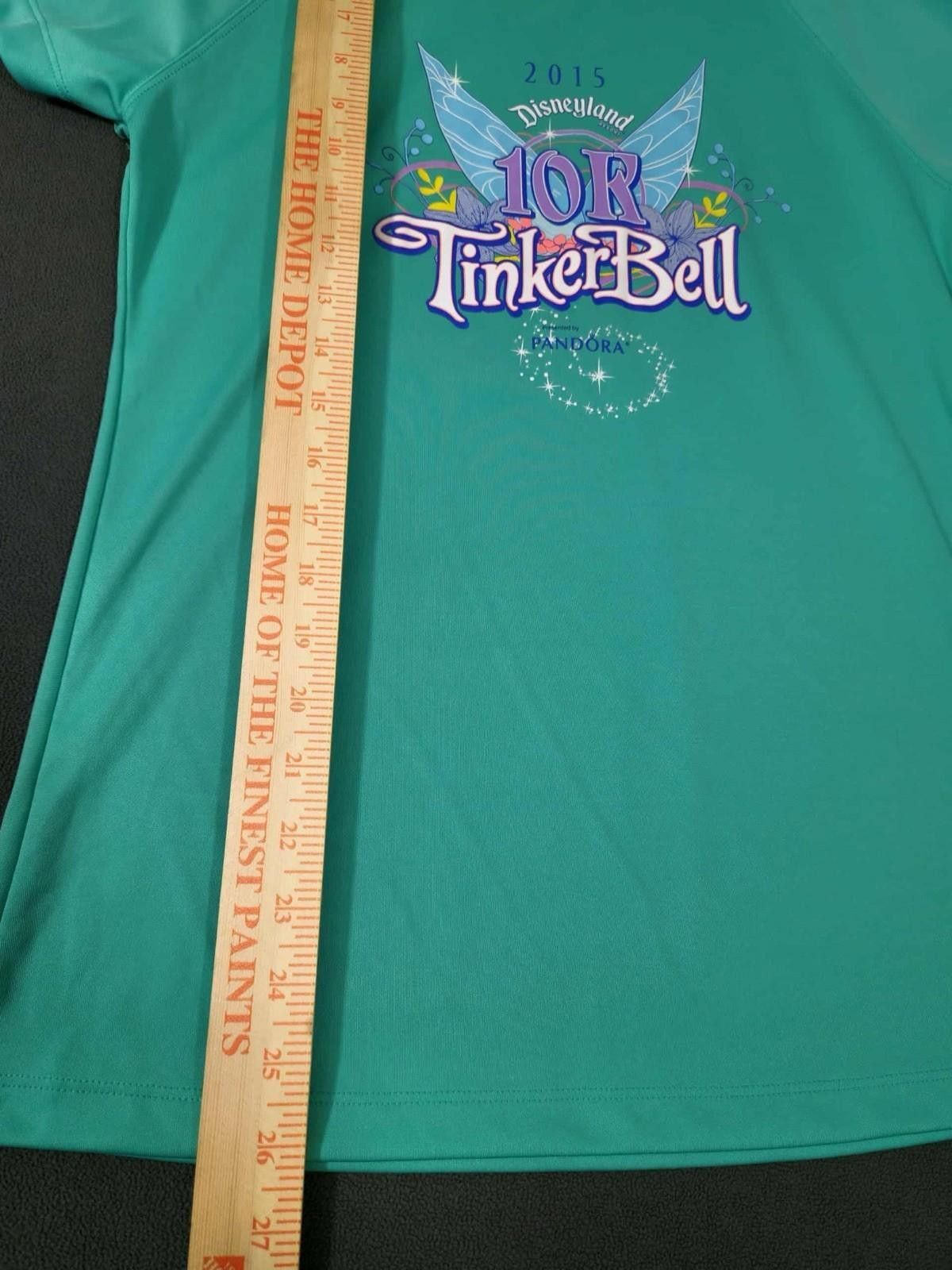 Other Disneyland Tinker Bell 10K Run Disney Dry Shirt 2015 #4 MED Size ONE SIZE - 5 Thumbnail