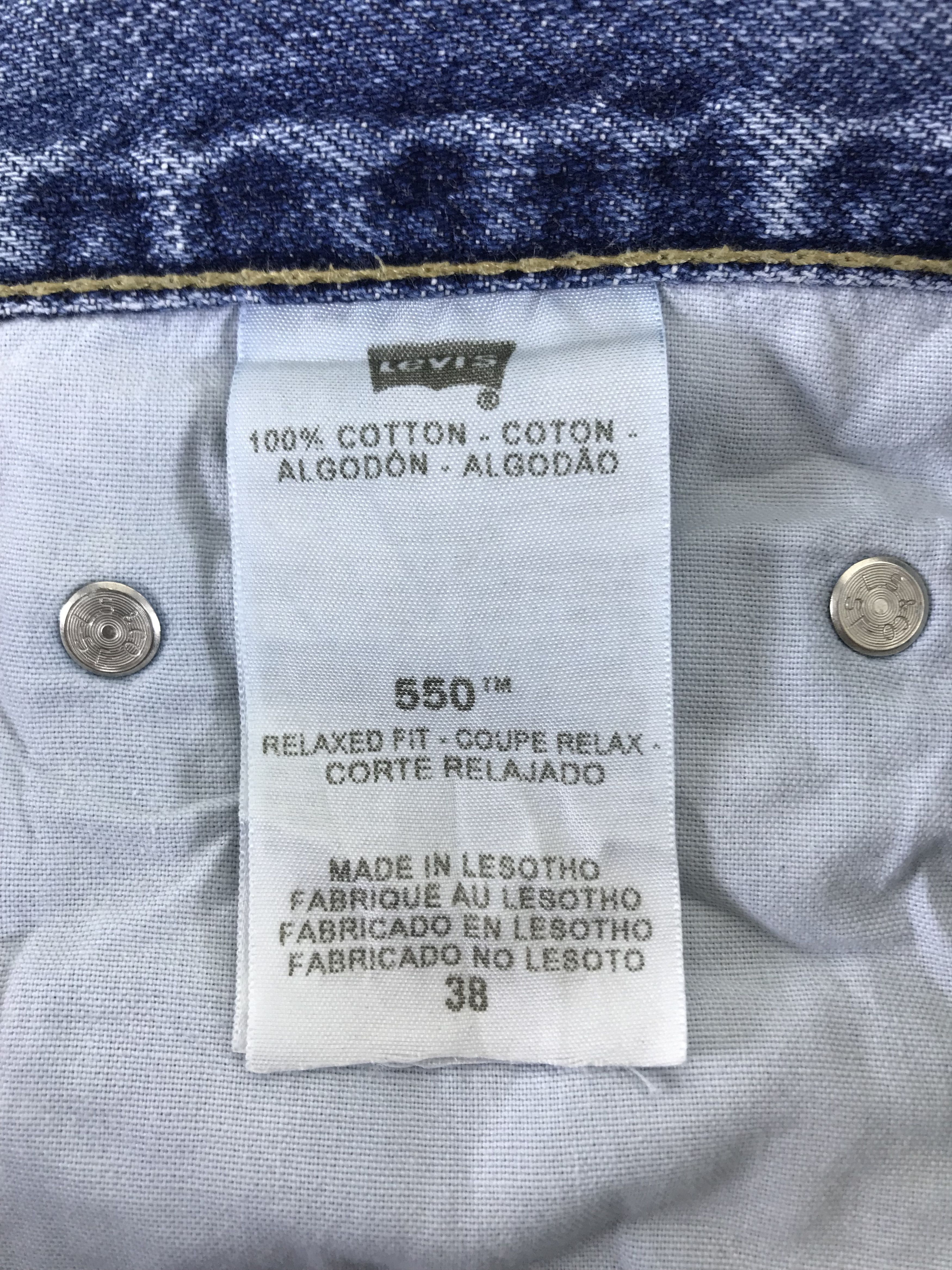 Levi's Vintage Levi's 550 Relaxed Fit Faded Blue Short Jeans Size US 38 / EU 54 - 5 Thumbnail