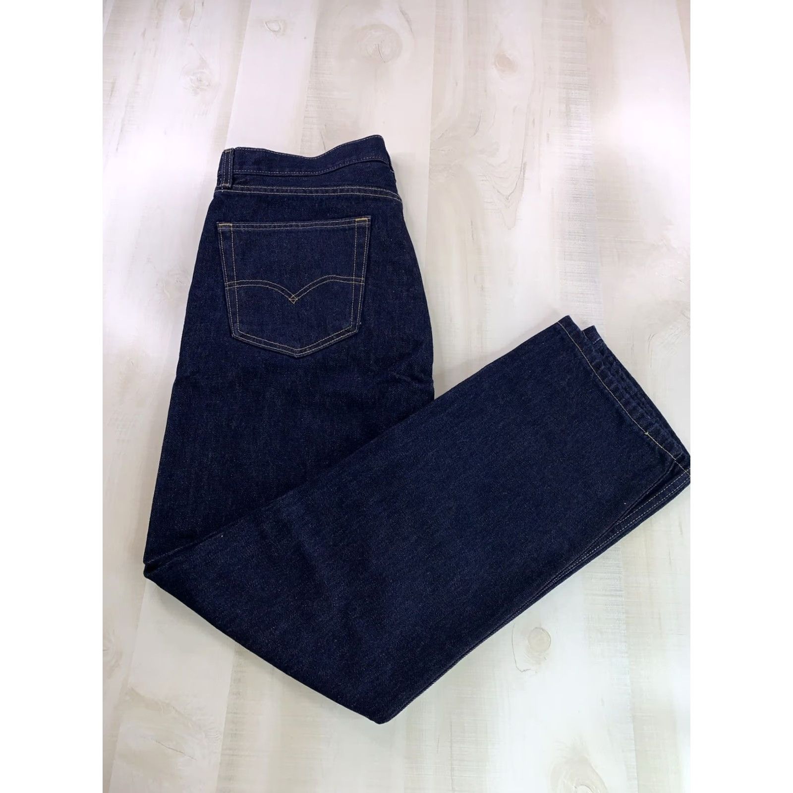 Levi's Levi’s 505 Regular Fit Straight Leg Jeans Men 36x32 Dark Wash Denim Cotton Blend Blue NWT-12322 Size US 36 / EU 52 - 3 Thumbnail