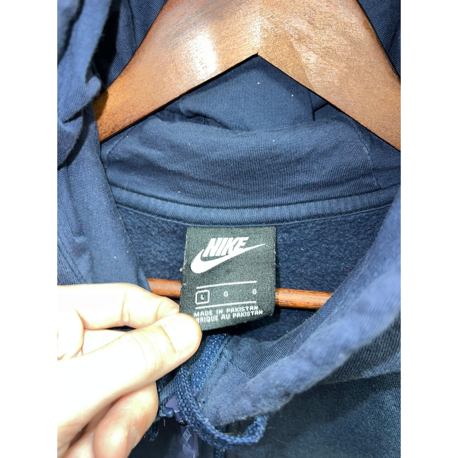 Vintage Nike Just Do It Hoodie Full Zip Sweatshirt Swoosh Logo Large Size US L / EU 52-54 / 3 - 6 Thumbnail