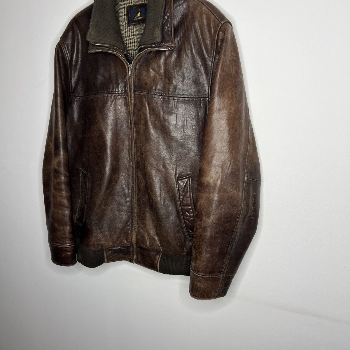 Leather Vintage Brown Leather Motor Biker Jacket Trucker Genuine Size US L / EU 52-54 / 3 - 2 Thumbnail