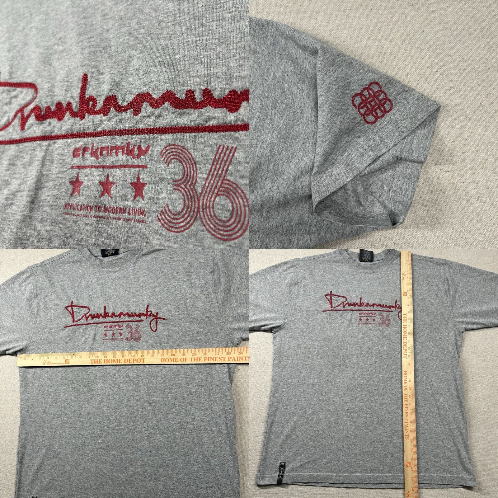 Vintage VINTAGE Drunknmunky Shirt Mens XL Skater Y2K Grunge Hip Hop Embroidered Gray Shirt Mens XL Gray Grunge Hip Hop Skater 90s Embroidered Drunknmunky Size US XL / EU 56 / 4 - 8 Thumbnail