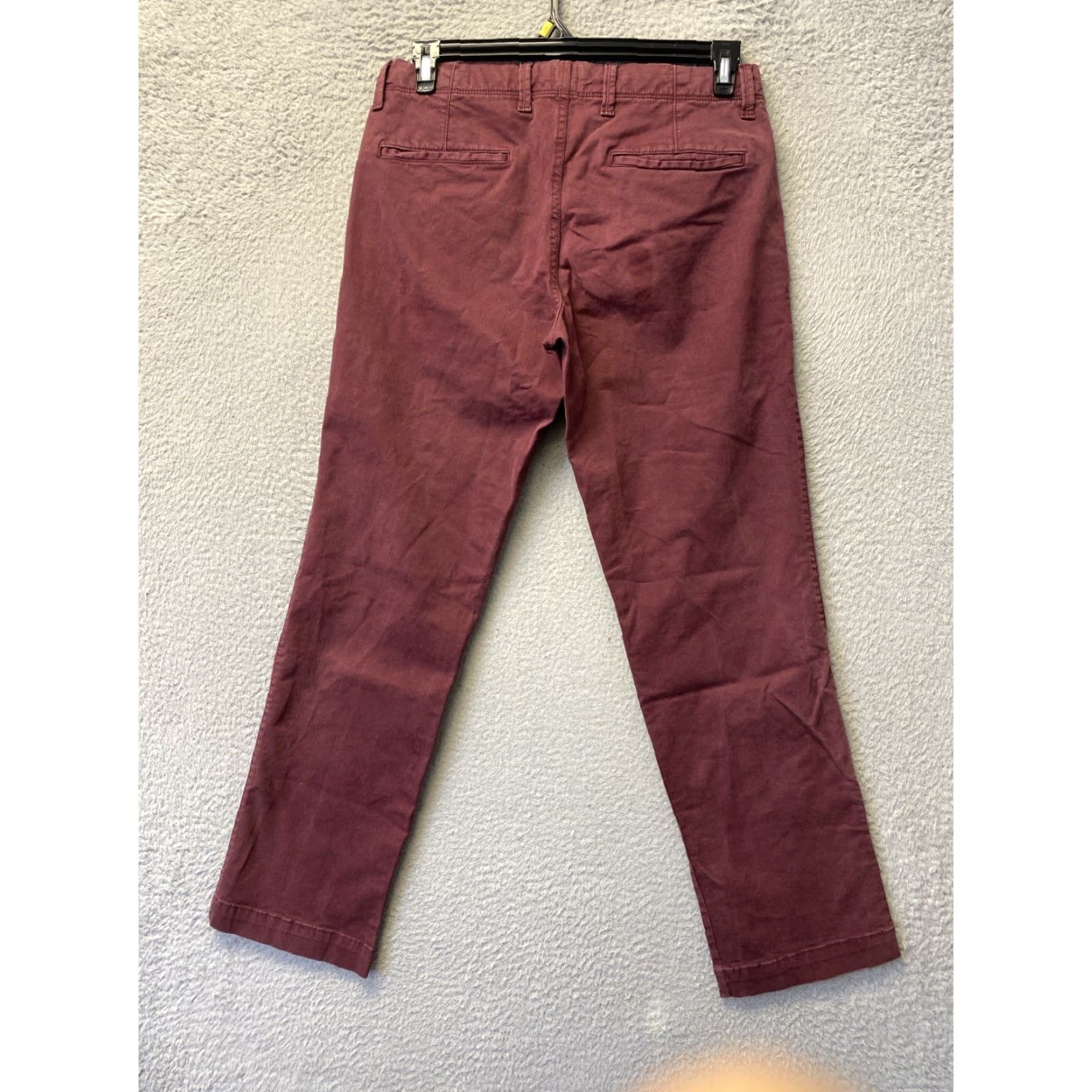 Gap Gap Mens Chino Pants Slim Fit 31X30 Red Twill Stretch /0246 Size US 31 - 7 Thumbnail