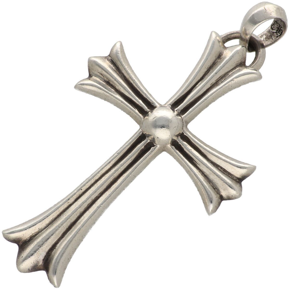 Chrome Hearts Chrome Hearts CH Vertical Logo Silver Pendant | Grailed