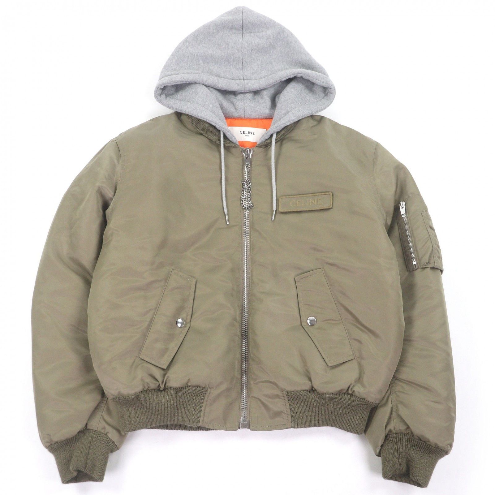 Celine Celine Celine Nylon Twill Hooded Jacket Textile Outerwear DUTY FREE for USA Size ONE SIZE - 1 Thumbnail