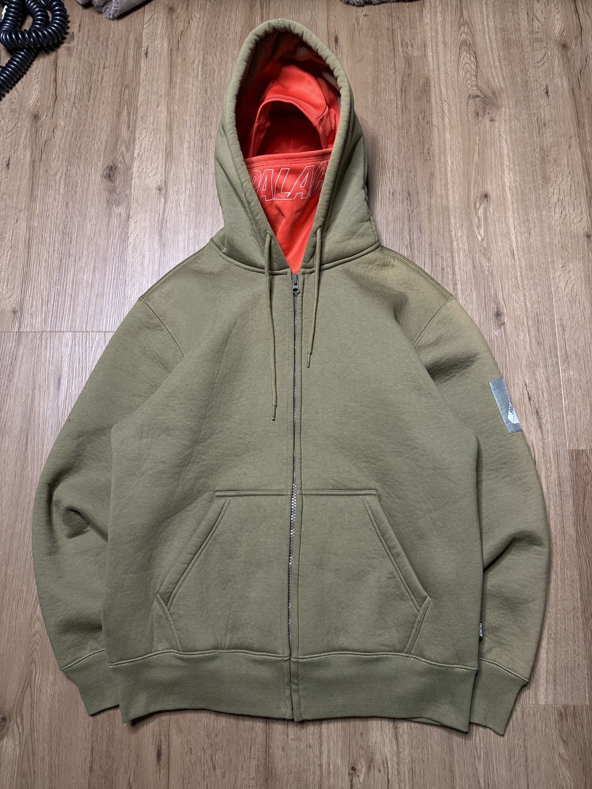 Palace Face-mask Zip Up Hoodie size L