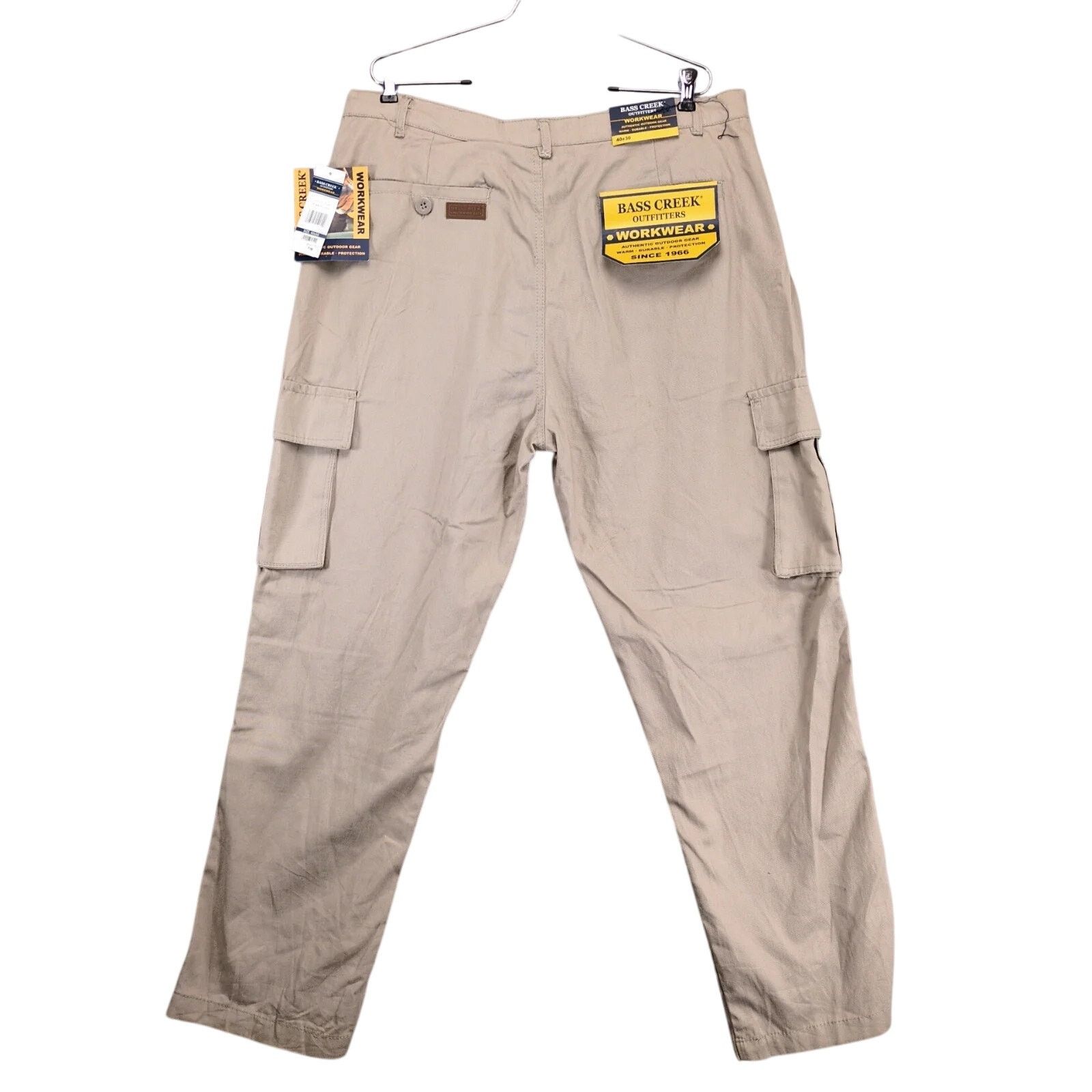Other NWT Bass Creek Outfitters Khaki Workwear Cargo Pants 40x30 Size US 40 / EU 56 - 2 Thumbnail