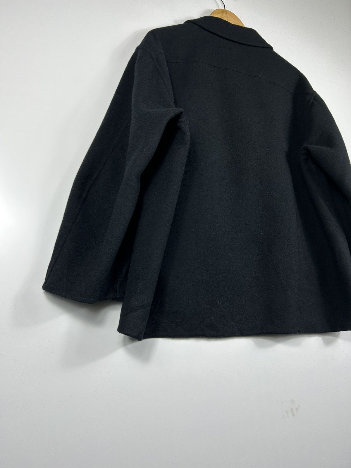 Jil Sander × Uniqlo 🔥Jil Sander Uniqlo Wool Cropped Coat Jacket Size US L / EU 52-54 / 3 - 13 Thumbnail