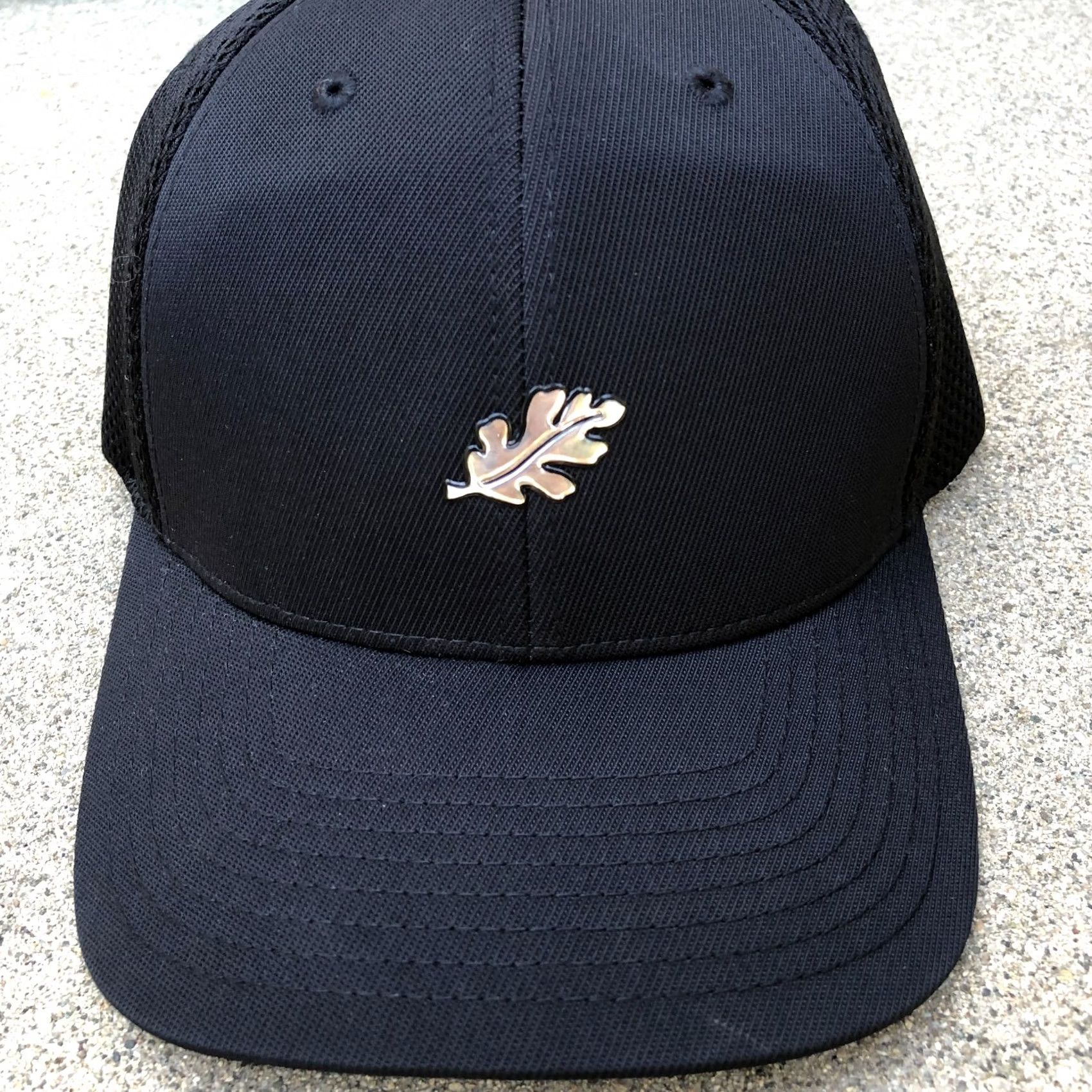Vintage LEVELWEAR Fitted Hat Men's L/XL FlexFit Black Baseball Cap Size ONE SIZE - 2 Thumbnail