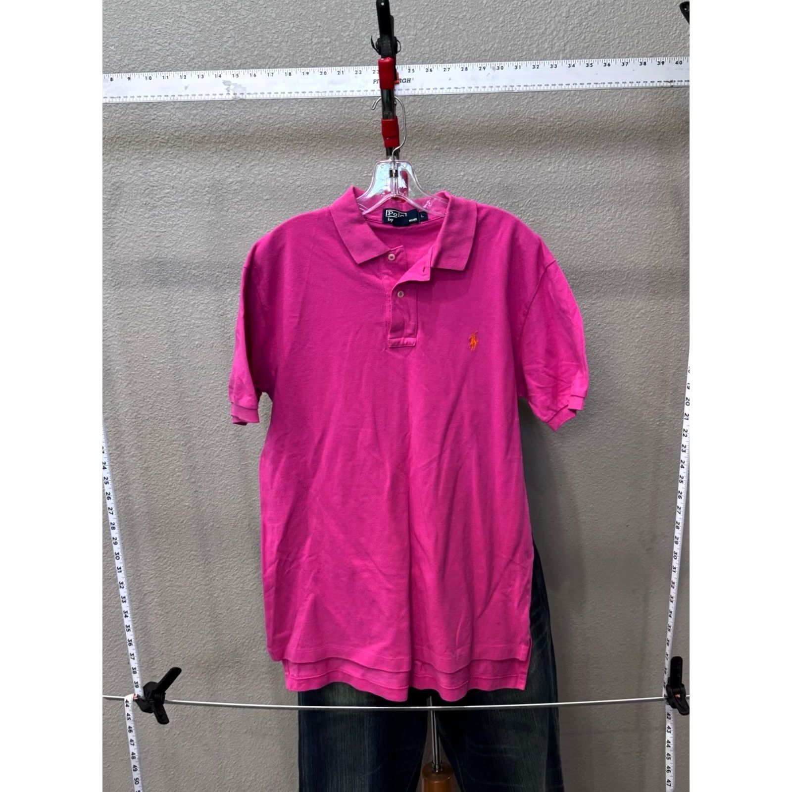 Polo Ralph Lauren Polo Ralph Lauren Polo Shirt L Mens Pink Orange Pony POLO SHIRT Large L Size US L / EU 52-54 / 3 - 2 Thumbnail