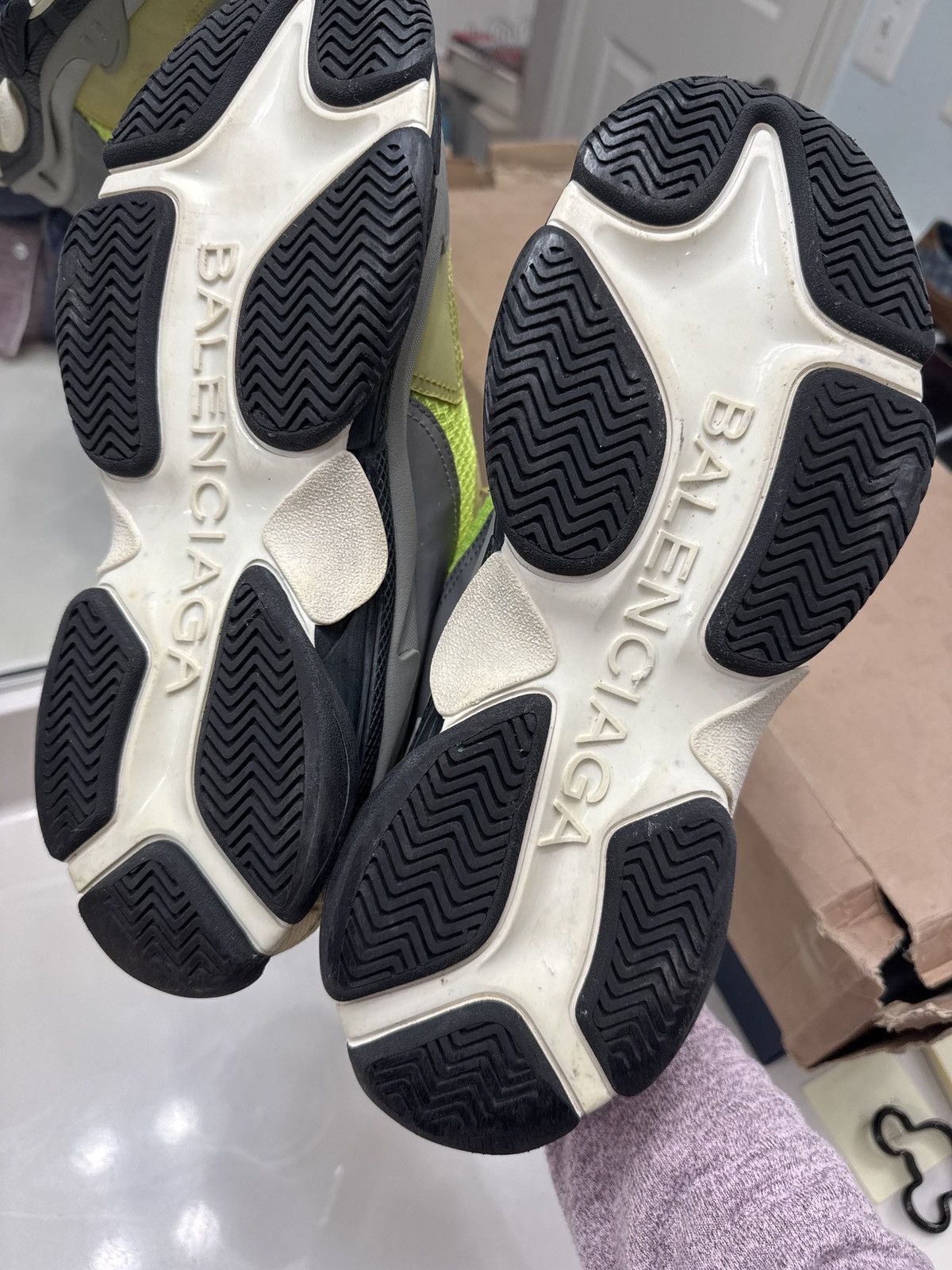 Balenciaga Triple S Neon Yellow Size US 10 / EU 43 - 8 Thumbnail