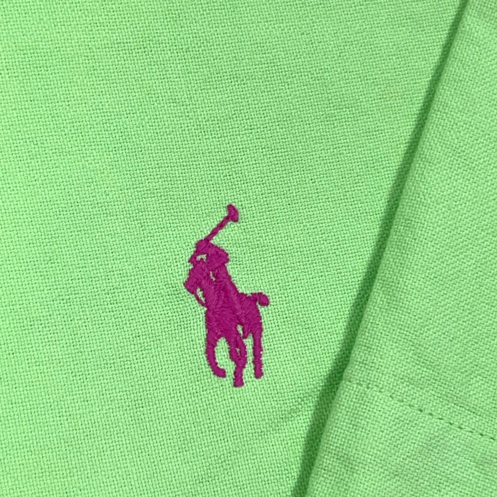 Ralph Lauren Ralph Lauren Button-Up Shirt Men Small Lime Green Pink Pony Classic Oxford Shirt Colorful, Preppy, Modern Mens Size US S / EU 44-46 / 1 - 3 Thumbnail