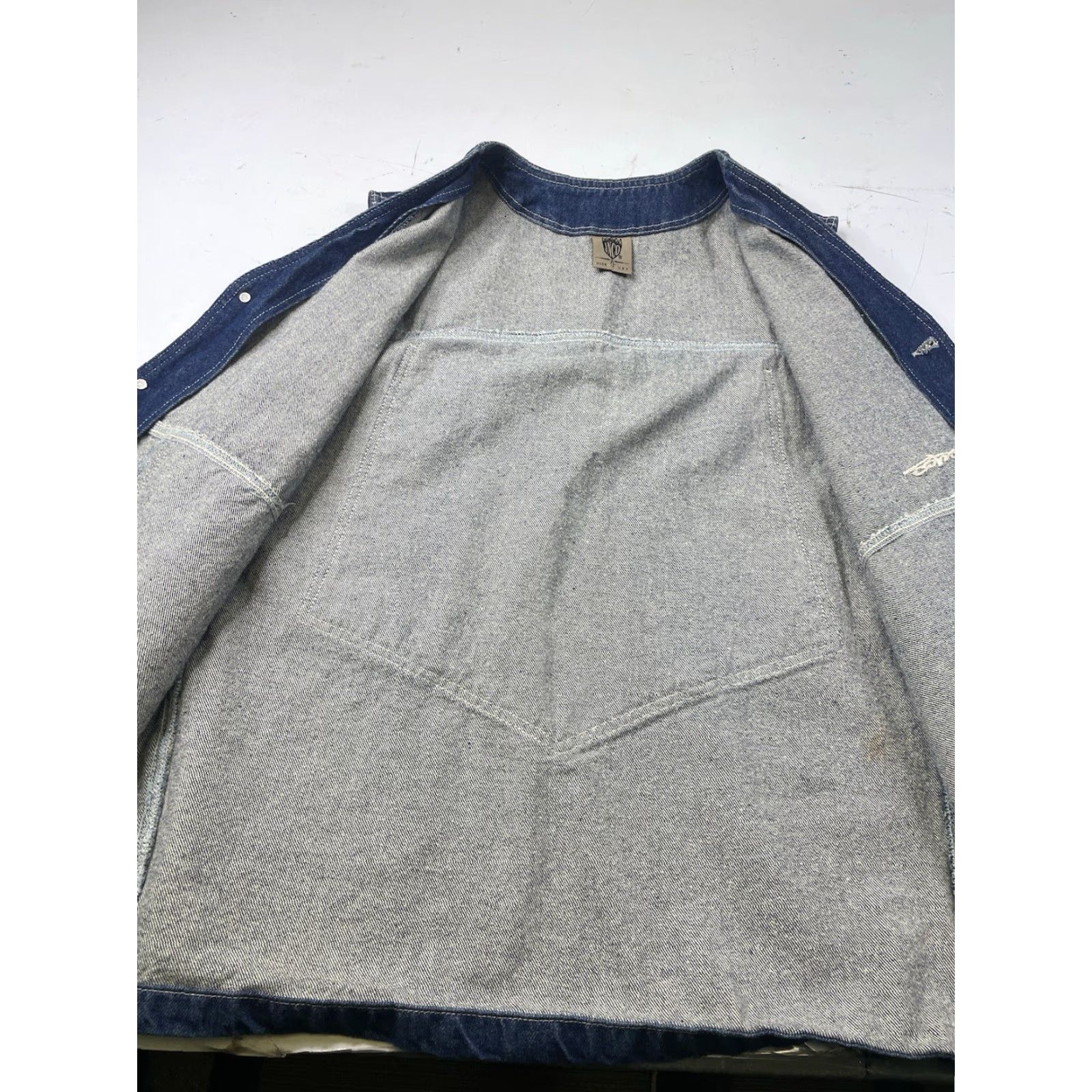 JNCO VINTAGE JNCO Vest Denim Sleeveless Button Baggy 90s Y2K Made In USA XL Men Blue Pockets Regular Size US XL / EU 56 / 4 - 4 Thumbnail