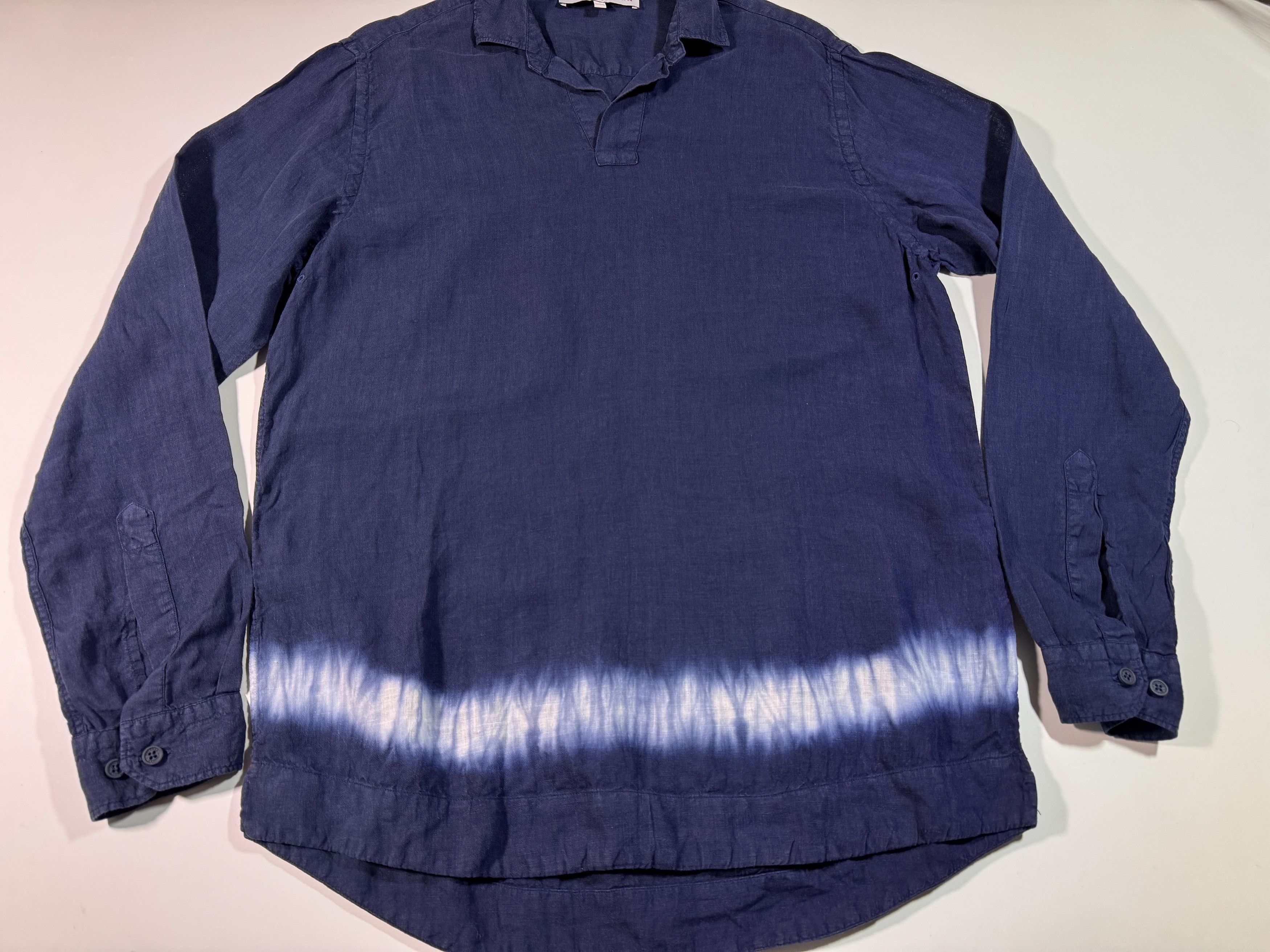 Orlebar Brown Orlebar Brown Linen Shirt Gradient Line Blue Size S Size US S / EU 44-46 / 1 - 3 Thumbnail