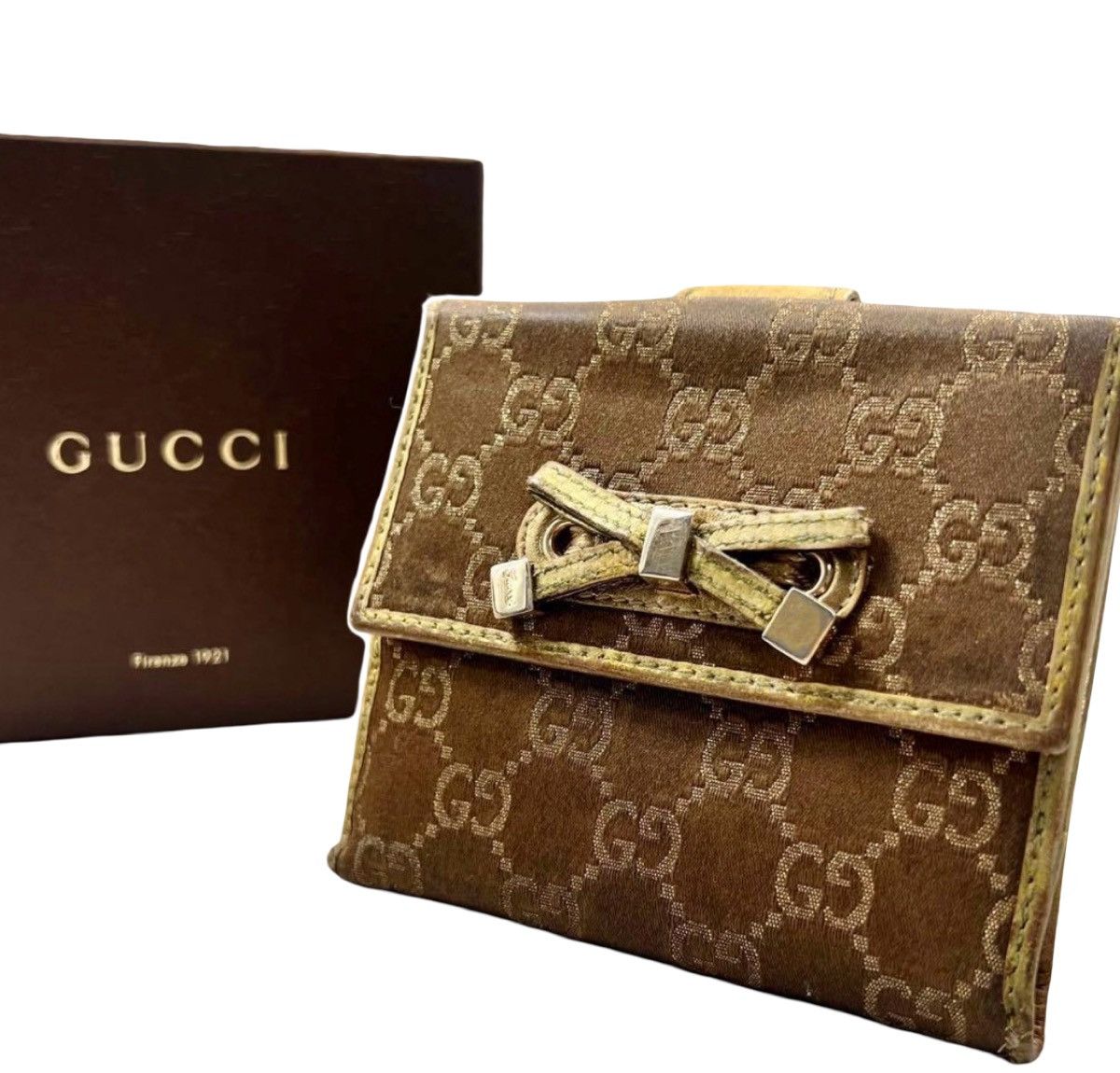 Gucci Gucci GG Canvas Ribbon Bifold Wallet Size ONE SIZE - 1 Thumbnail