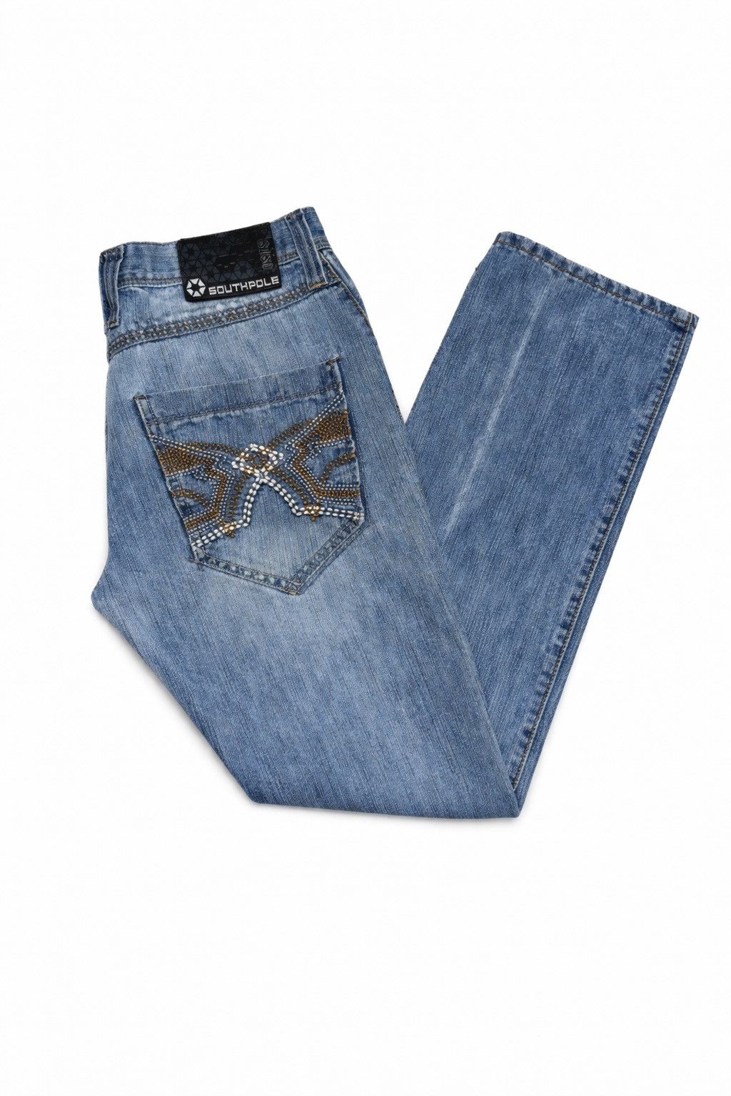 Southpole VTG Southpole Baggy Jeans size 34 Y2K Embroidered Pockets Size US 34 / EU 50 - 3 Thumbnail