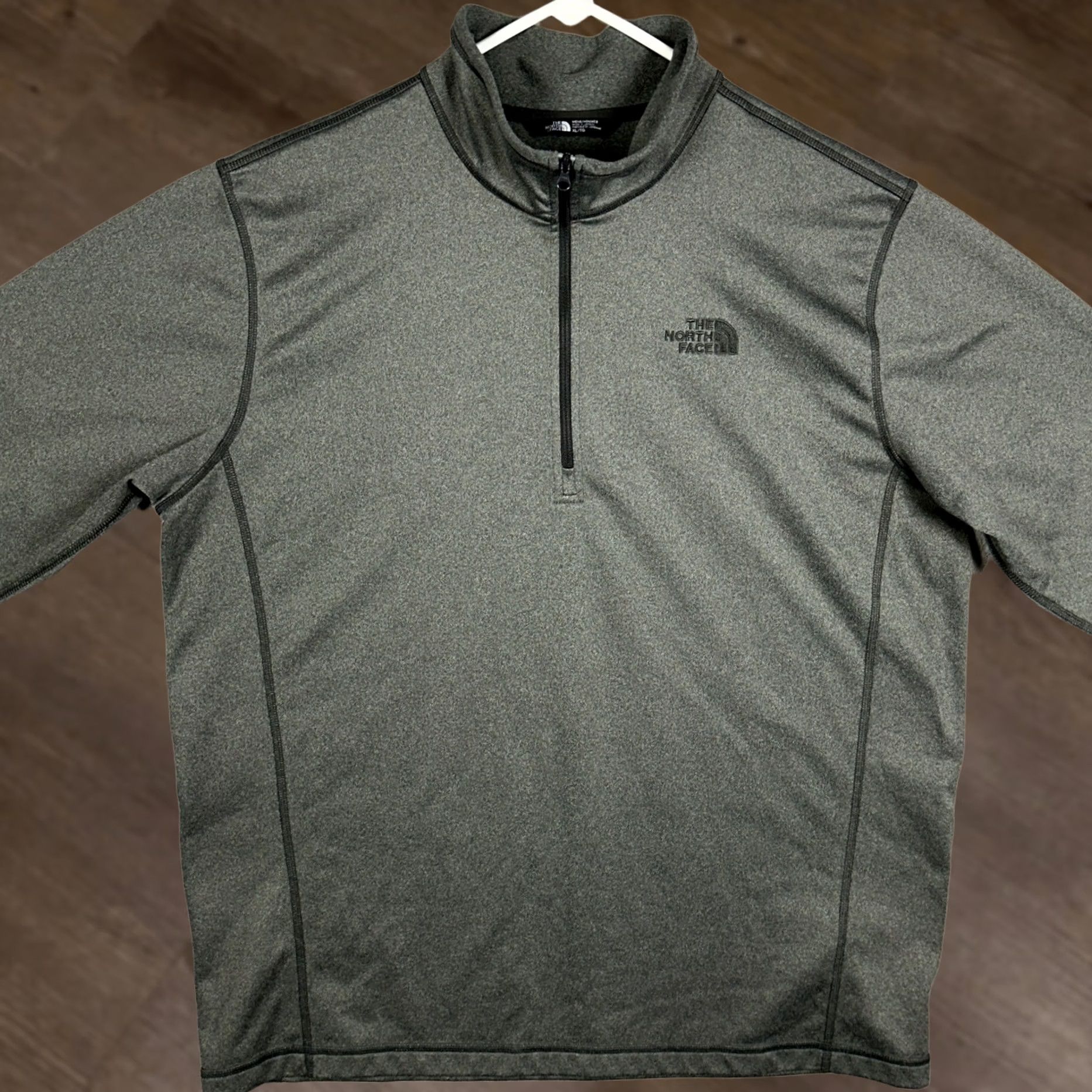 The North Face The North Face Shirt Mens XL Gray Quarter Zip Pullover Long Sleeve Activewear Mock Neck Zip Pullover Casual Size US XL / EU 56 / 4 - 1 Thumbnail