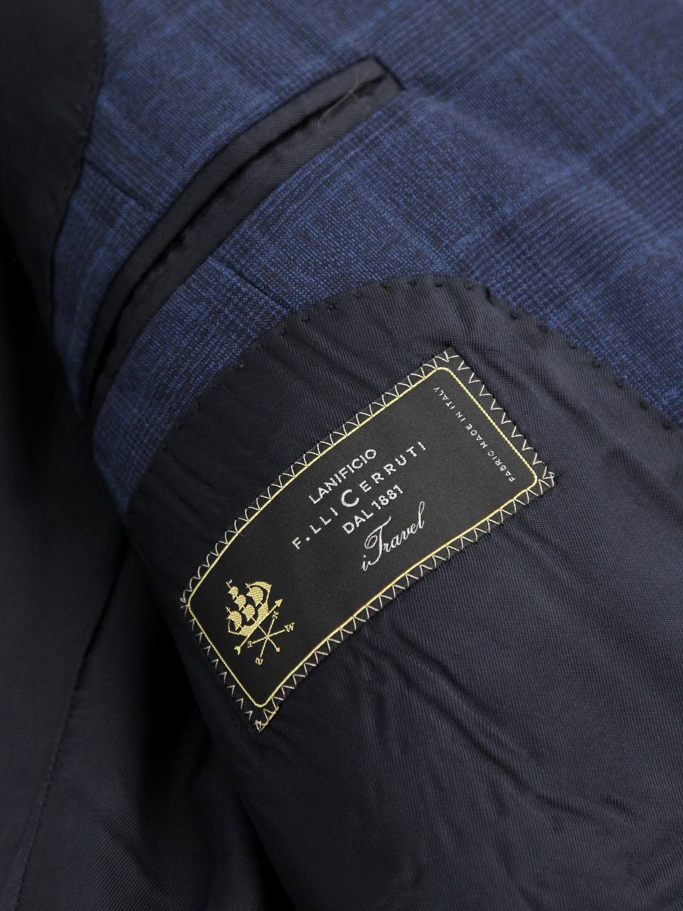 Luigi Bianchi LUIGI BIANCHI Mantova Sartoria Blue checkered jacket Size 46R - 3 Thumbnail