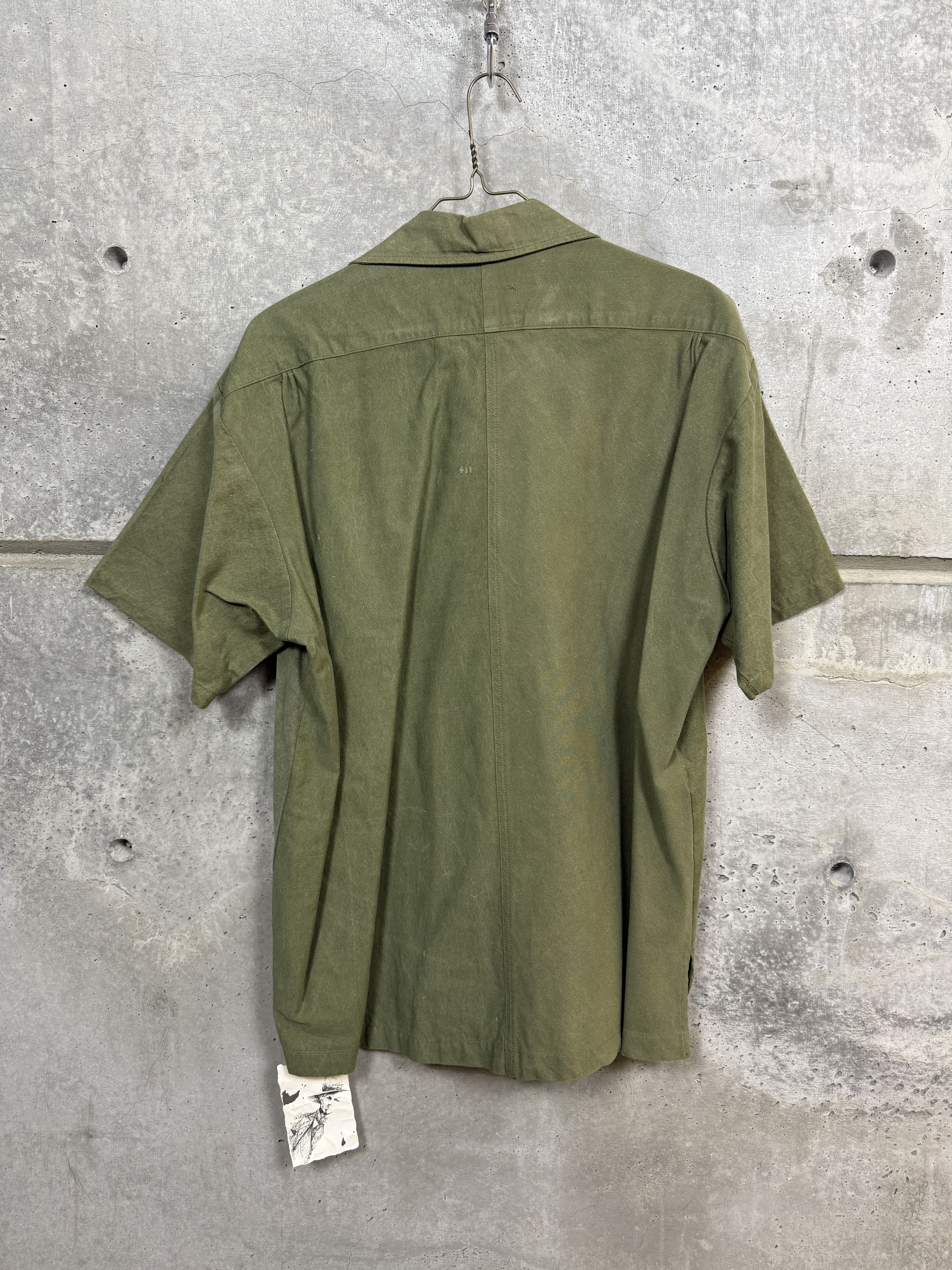 Greg Lauren $950 Greg Lauren Army Tent Short Sleeve Studio Shirt Size US L / EU 52-54 / 3 - 6 Thumbnail
