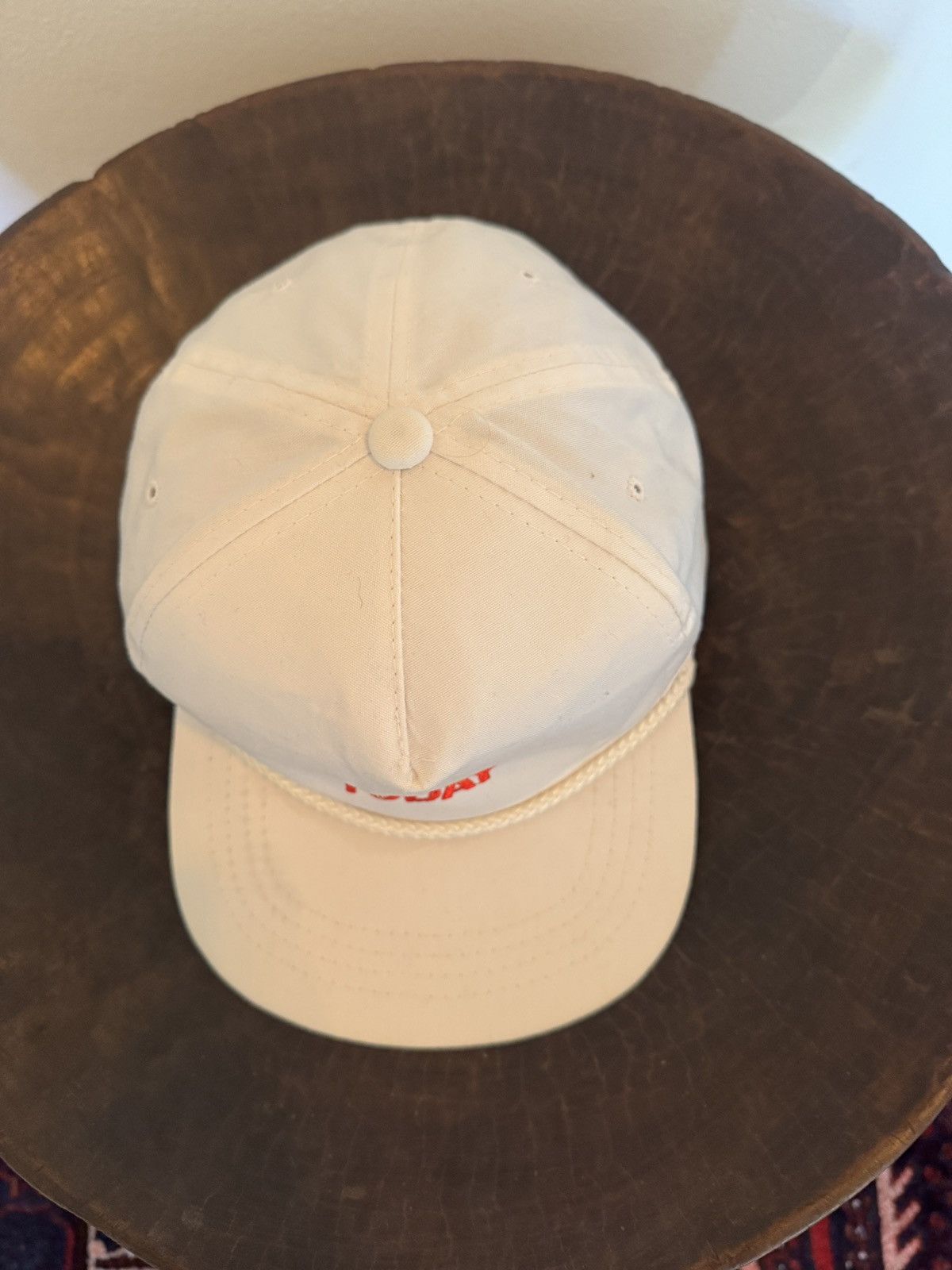 Vintage Vintage 80s NBC Today Show Leather Strapback Hat Size ONE SIZE - 2 Thumbnail