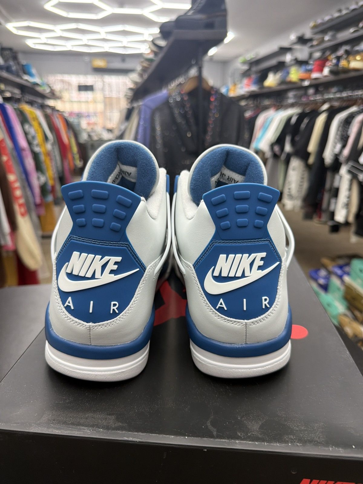 Jordan Brand Jordan 4 military blue Size-12 Brand New Quick Shipping Size US 12 / EU 45 - 4 Thumbnail