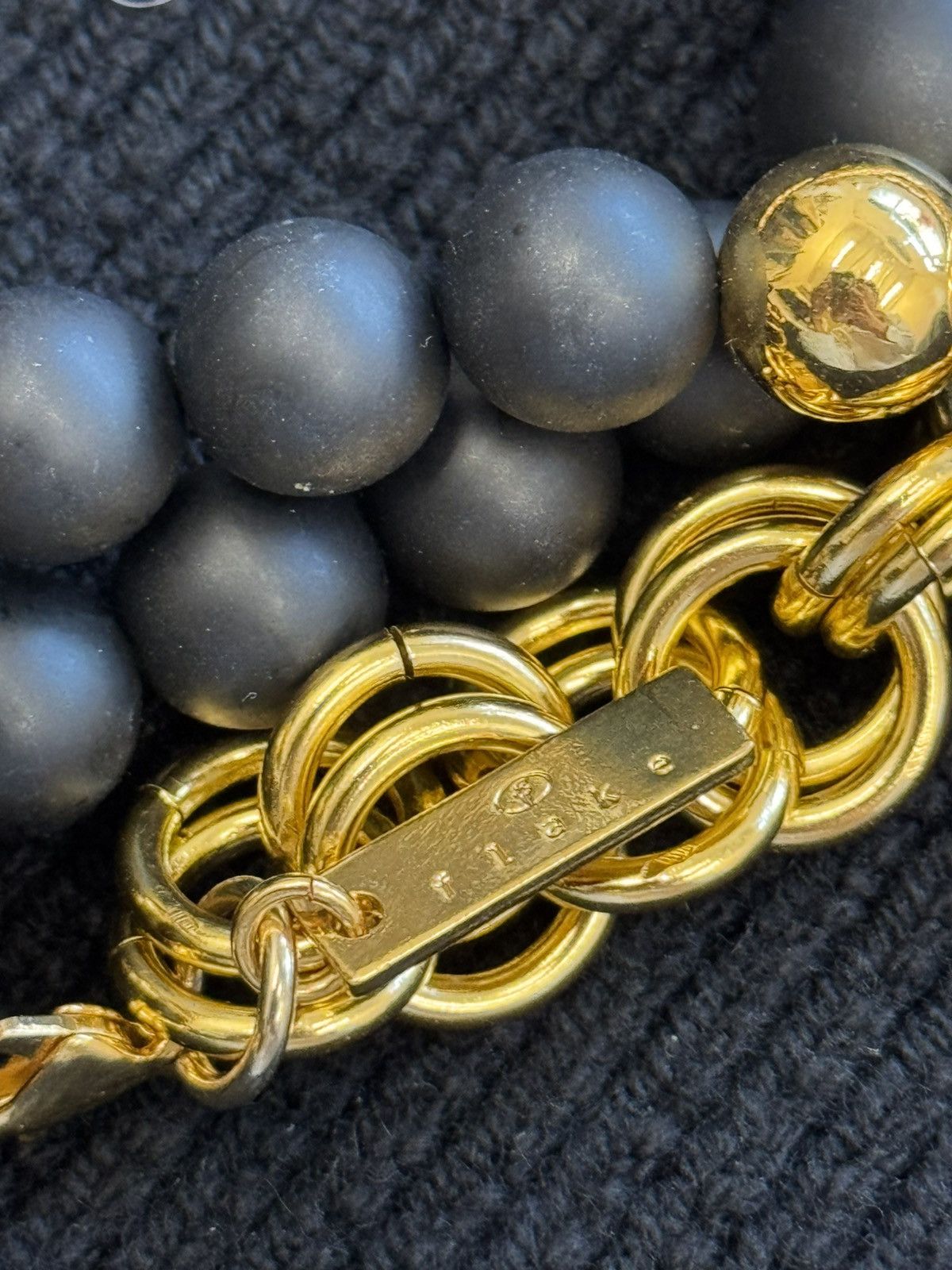 Junya Watanabe SS22 Gold Beaded Necklace Size ONE SIZE - 5 Thumbnail