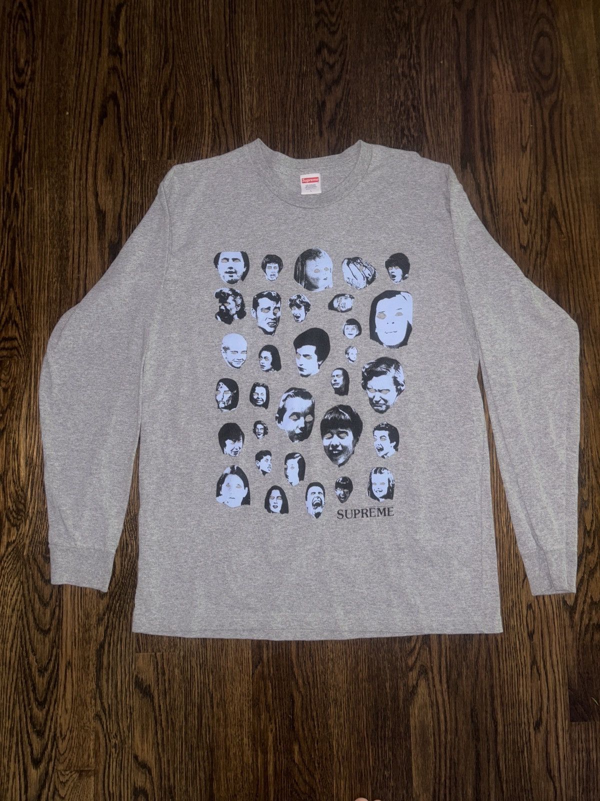 Supreme Supreme grey long sleeve shirt - Faces Size US L / EU 52-54 / 3 - 1 Thumbnail