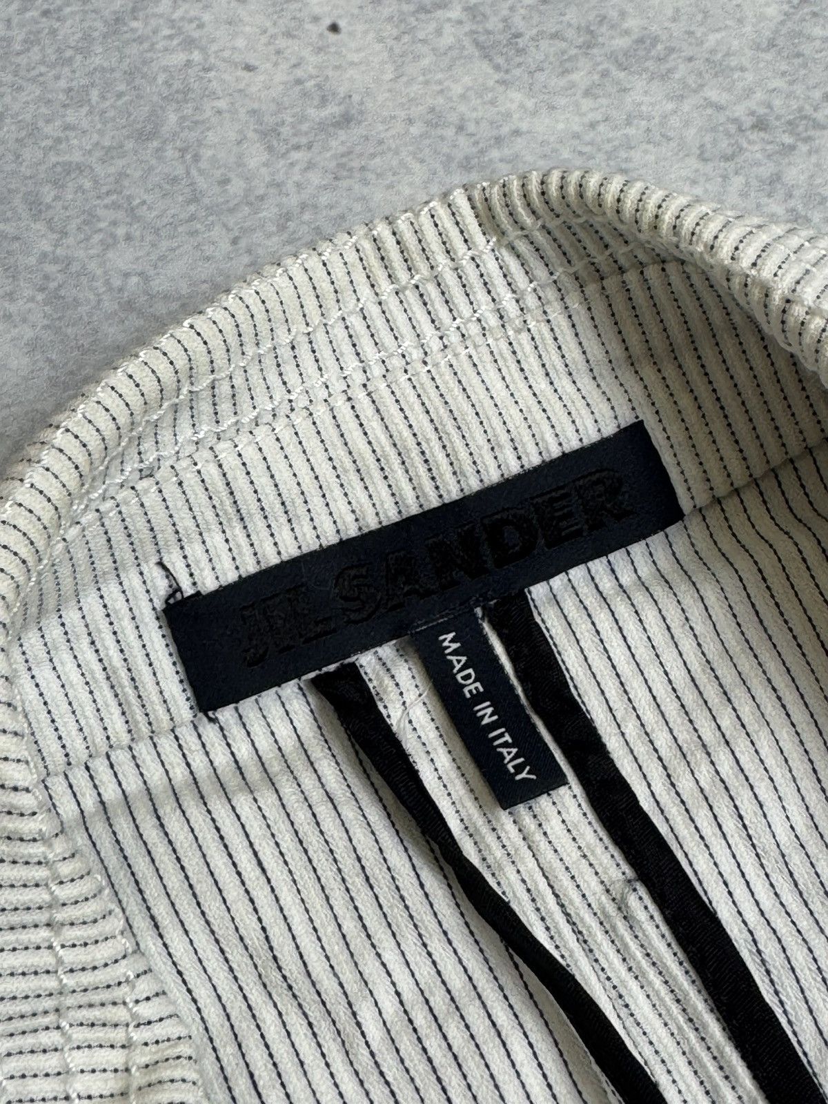 Jil Sander Women’s Jil Sander Striped Cotton Blazer Y2K Size S / US 4 / IT 40 - 8 Thumbnail