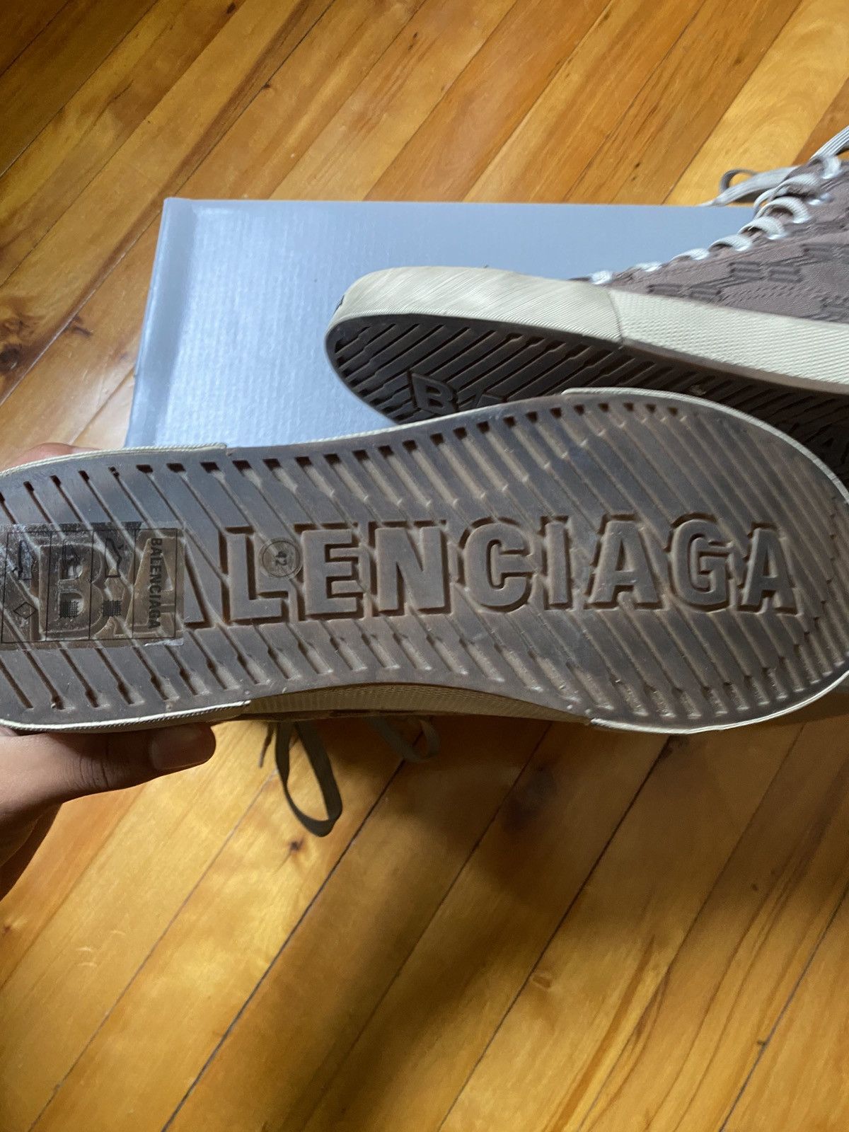 Balenciaga Balenciaga Paris High-Top BB Monogram Sneakers Size US 9 / EU 42 - 2 Thumbnail