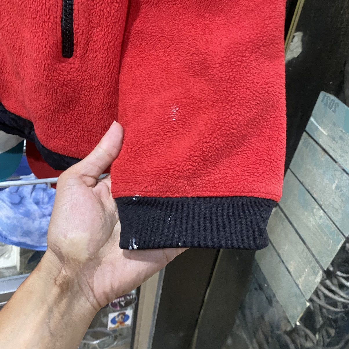 The North Face The North Face Red Black Denali Fleece Jacket Size US S / EU 44-46 / 1 - 8 Thumbnail