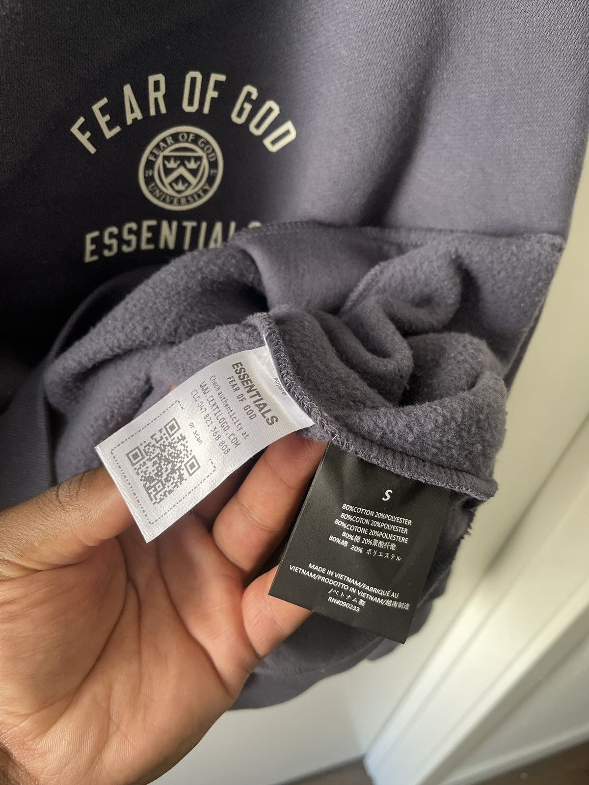 Essentials × Fear of God Fear of God Essentials Marine Fleece Crew Neck Sweatshirt Size US S / EU 44-46 / 1 - 5 Thumbnail