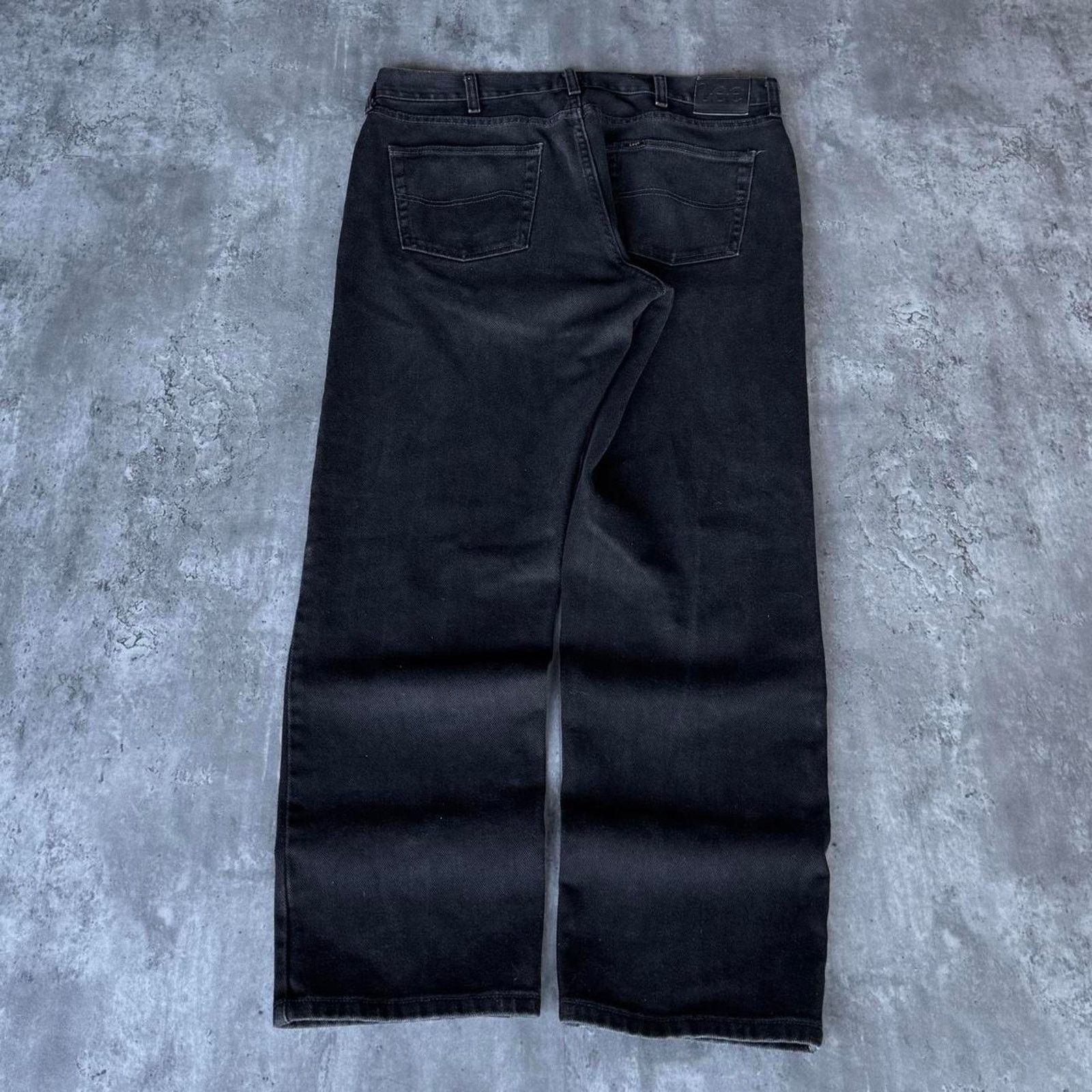 Lee × Levi's × Vintage Vintage Y2K Faded Black Lee Baggy Grunge Opium Denim Jeans Size US 38 / EU 54 - 1 Thumbnail