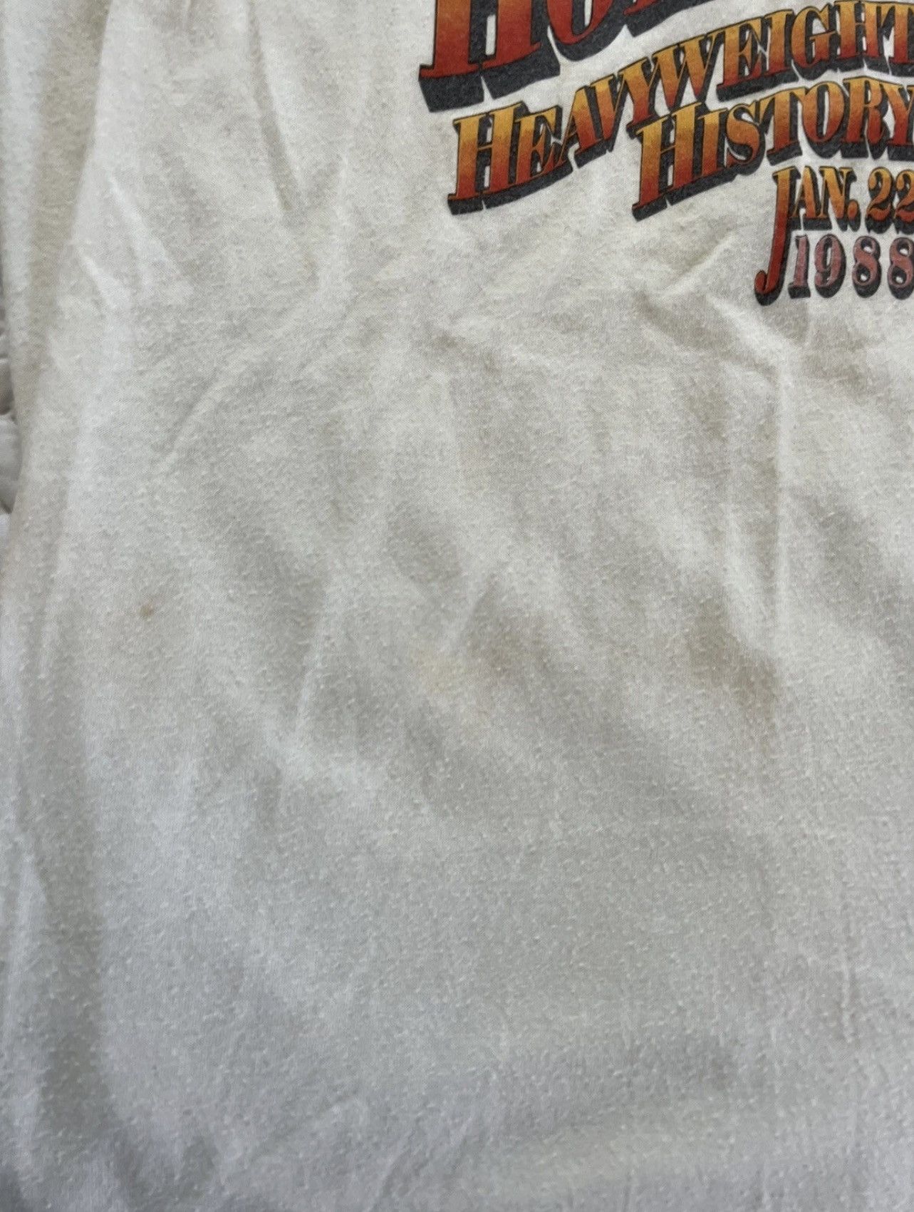 Hanes Vtg 80s MIKE TYSON LARRY HOLMES Shirt Trump Plaza Don King M Size US M / EU 48-50 / 2 - 9 Thumbnail