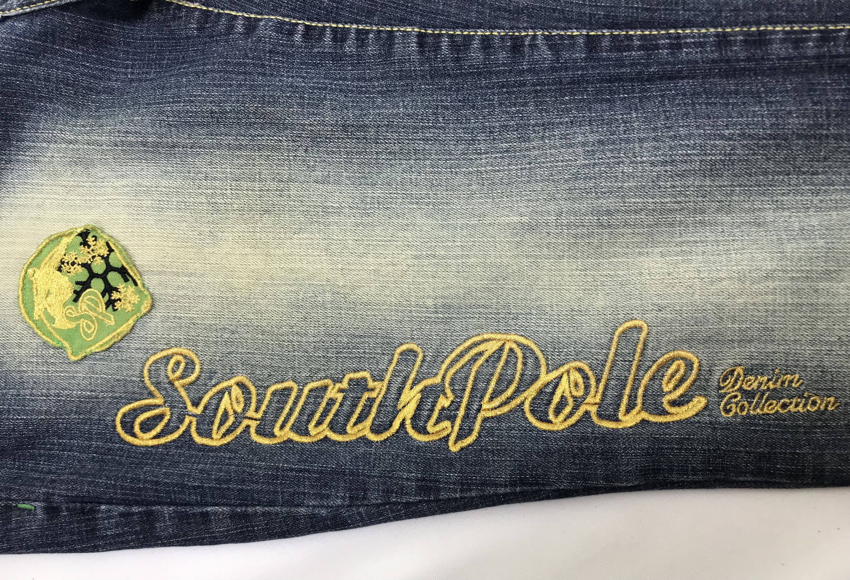 Southpole Vintage Southpole Embroidered Flare Jeans Size 30" / US 8 / IT 44 - 10 Thumbnail