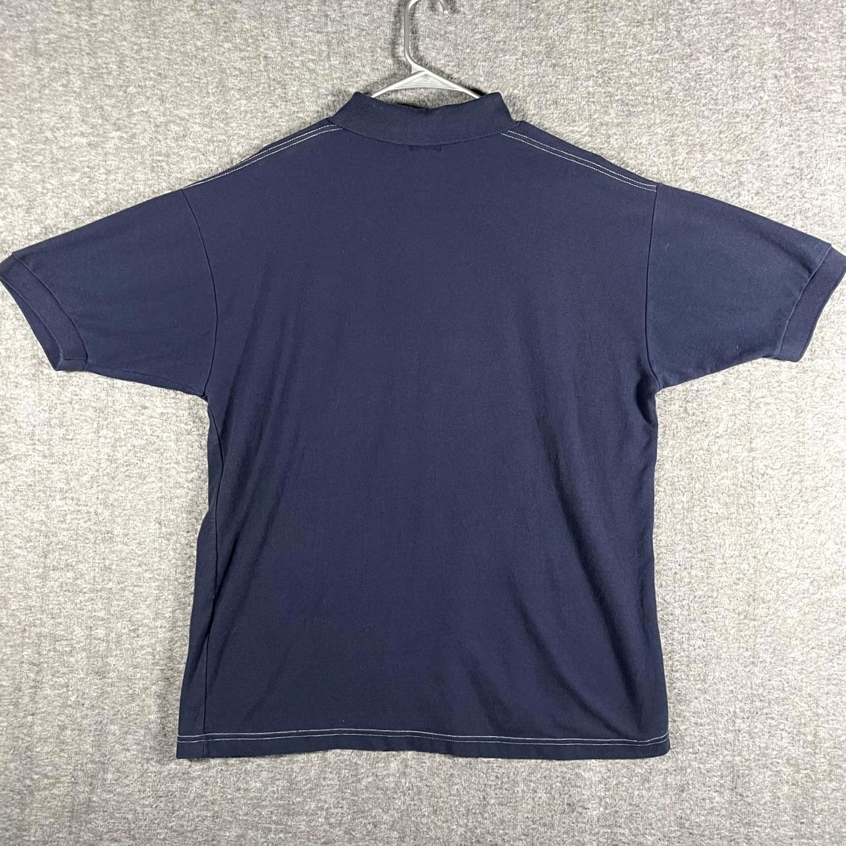 Tommy Hilfiger VTG Tommy Hilfiger Polo Shirt Mens XL Navy Blue Embroidered Flags Logo Golf USA Shirt Mens XL Navy Embroidered Flags Logo Size US XL / EU 56 / 4 - 3 Thumbnail