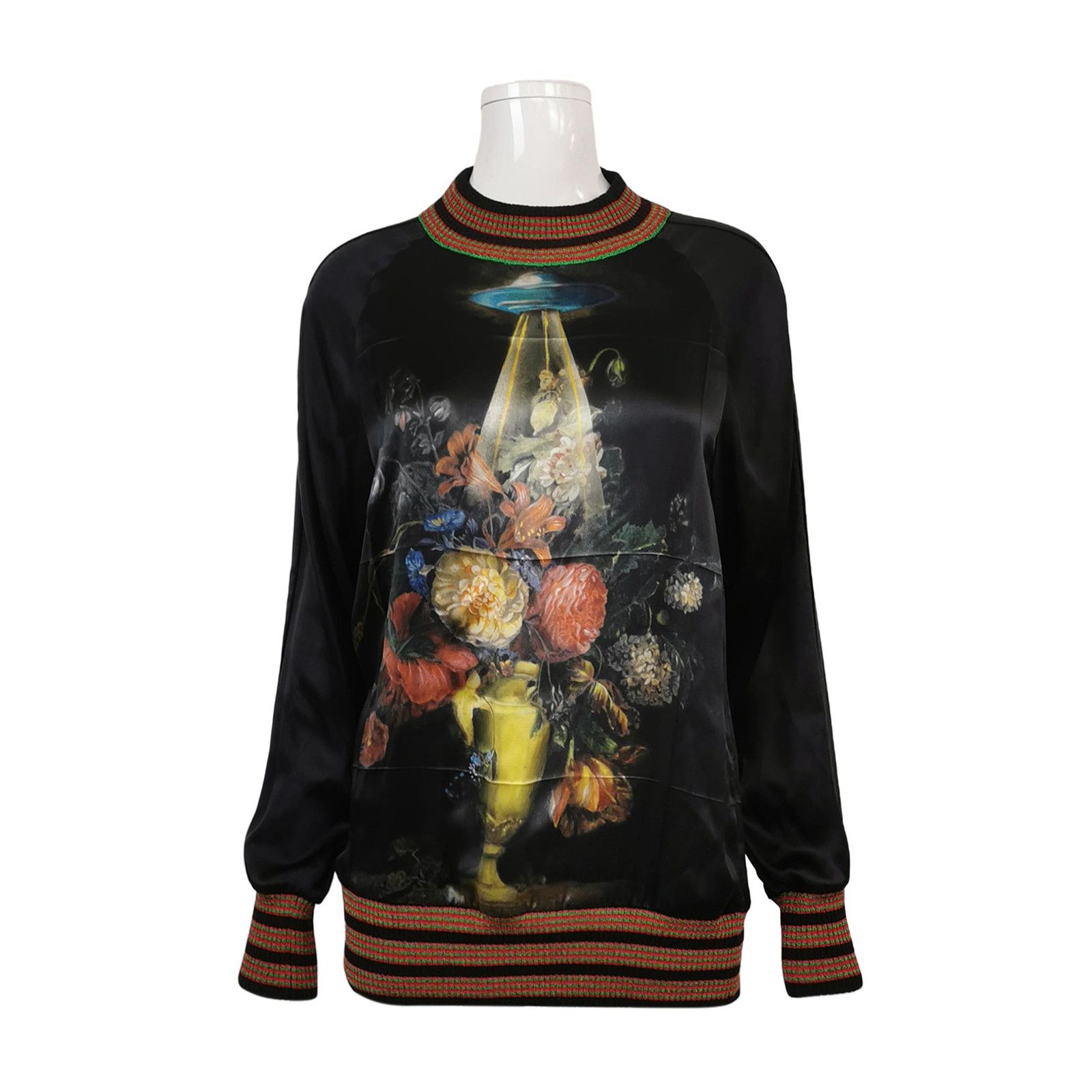 Gucci Gucci Floral Graphic Silk Blouse Size 40 Size S / US 4 / IT 40 - 1 Thumbnail