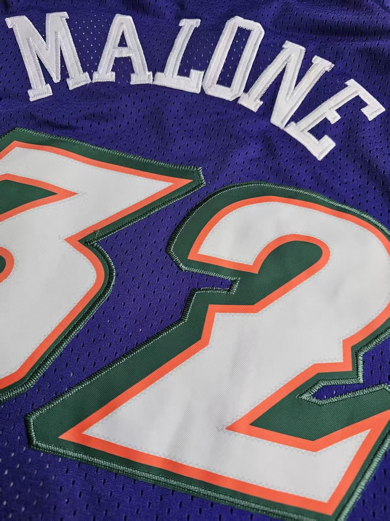 NBA Utah Jazz #32 Karl Malone Jersey Stitched Size US M / EU 48-50 / 2 - 5 Thumbnail