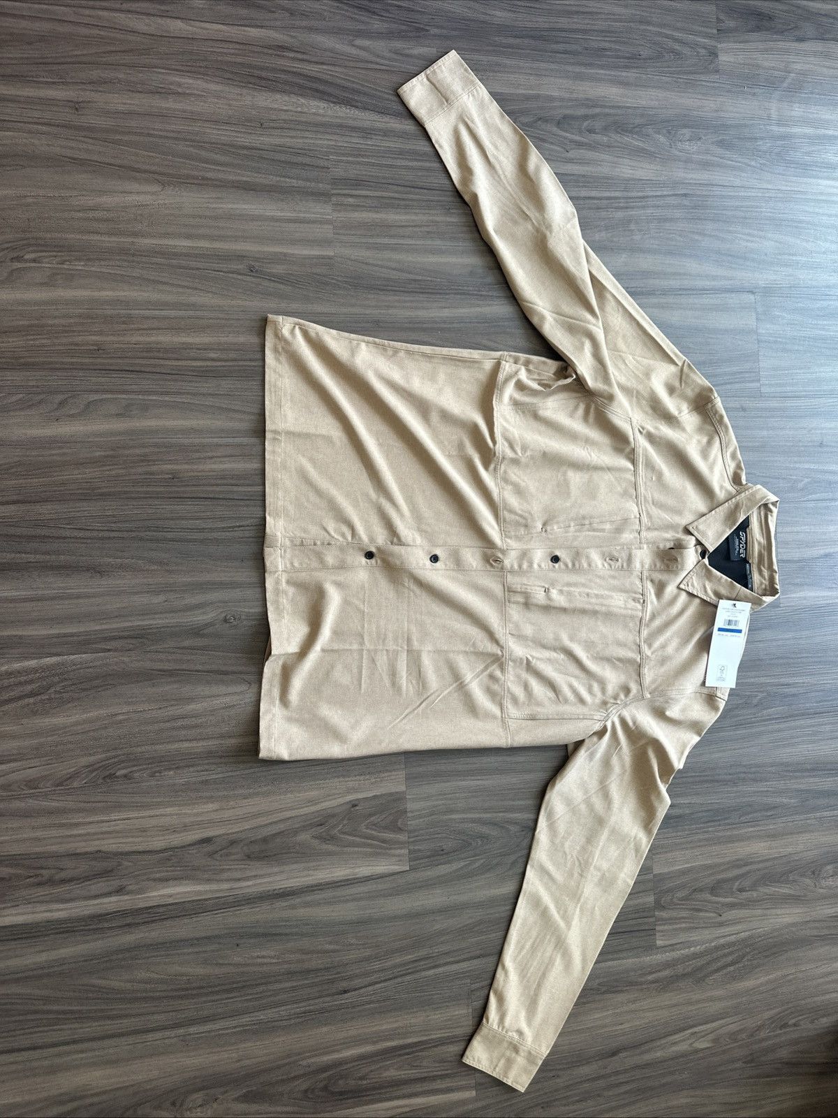 Spyder Spyder Men’s Canyon Long Sleeve Shirt XL Tan Outdoor Size US XL / EU 56 / 4 - 1 Thumbnail