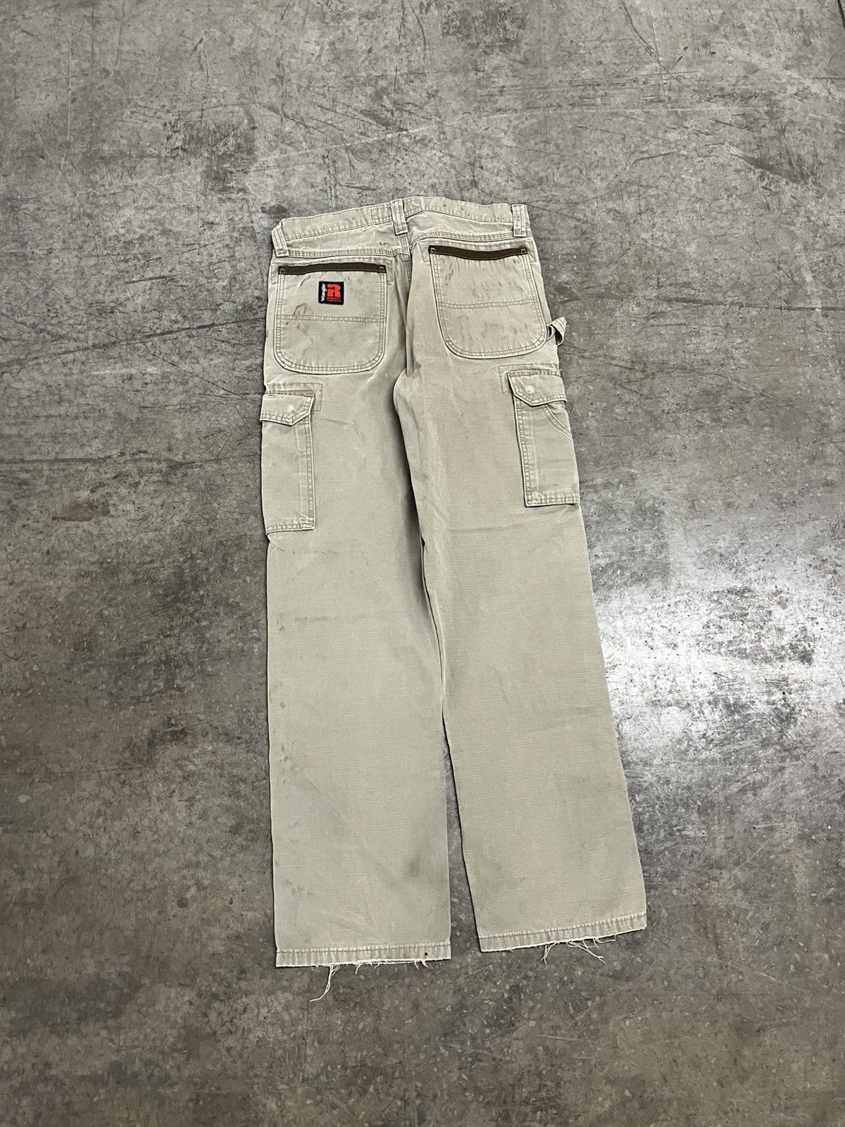 Vintage × Wrangler Wrangler wriggs canvas cargo workwear pants skater baggy Size US 32 / EU 48 - 7 Thumbnail