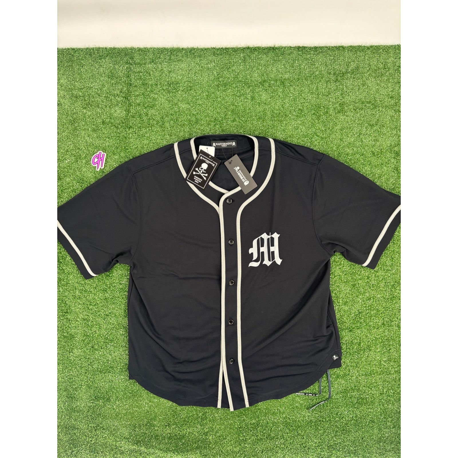 Mastermind Japan Mastermind World Black Baseball Jersey Size Large Size US L / EU 52-54 / 3 - 2 Thumbnail