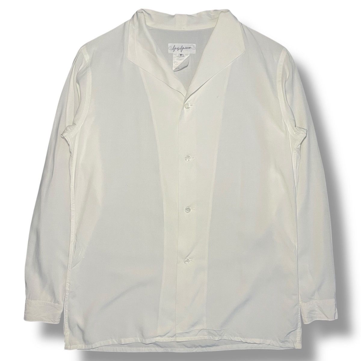 Yohji Yamamoto ARCHIVE Yohji Yamamoto 80s/90s White Viscose Button-up Shirt Size US M / EU 48-50 / 2 - 1 Thumbnail