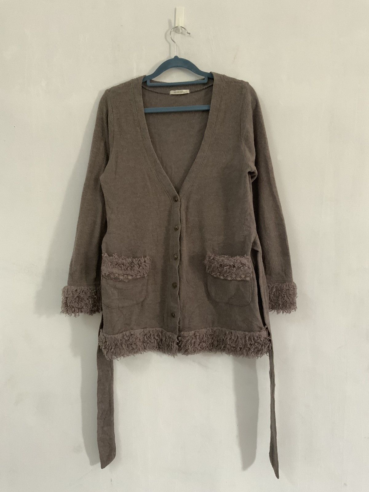 If Six Was Nine Axes Femme Japanese Brand Mohair Fur Cardigan Jacket Size US L / EU 52-54 / 3 - 1 Thumbnail