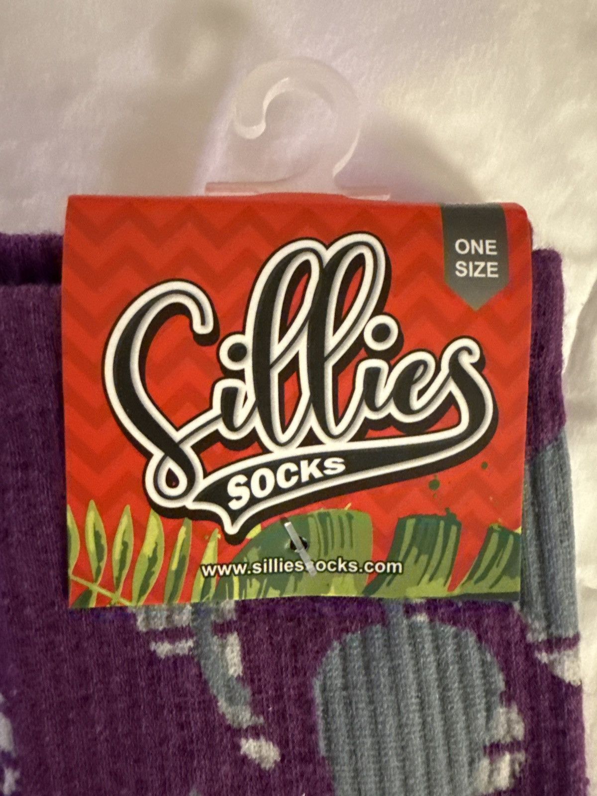 Other 2 pair of SILLIES SOCKS! “Shroom-a-Delic” design, crew, NEW! Size ONE SIZE - 2 Thumbnail