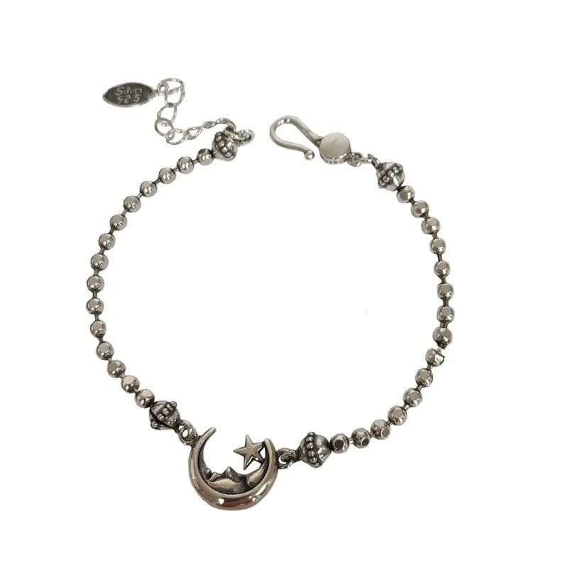 Other 100% Solid 925 Sterling Silver Hiphop Thick Moon Bracelet Size ONE SIZE - 5 Thumbnail