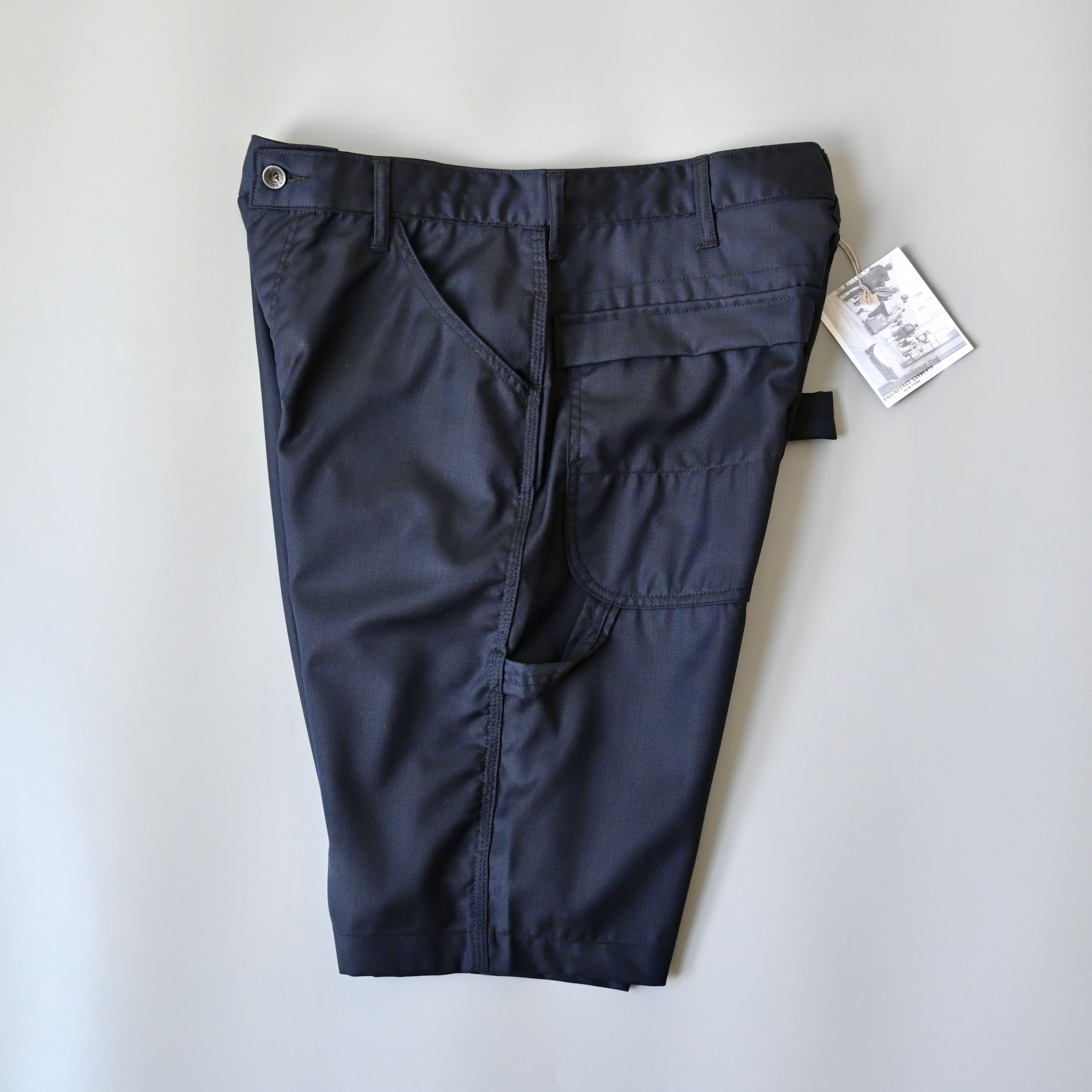 Engineered Garments UNUSED, Engineered Garments painter shorts, navy wool, S Size US 33 - 1 Thumbnail