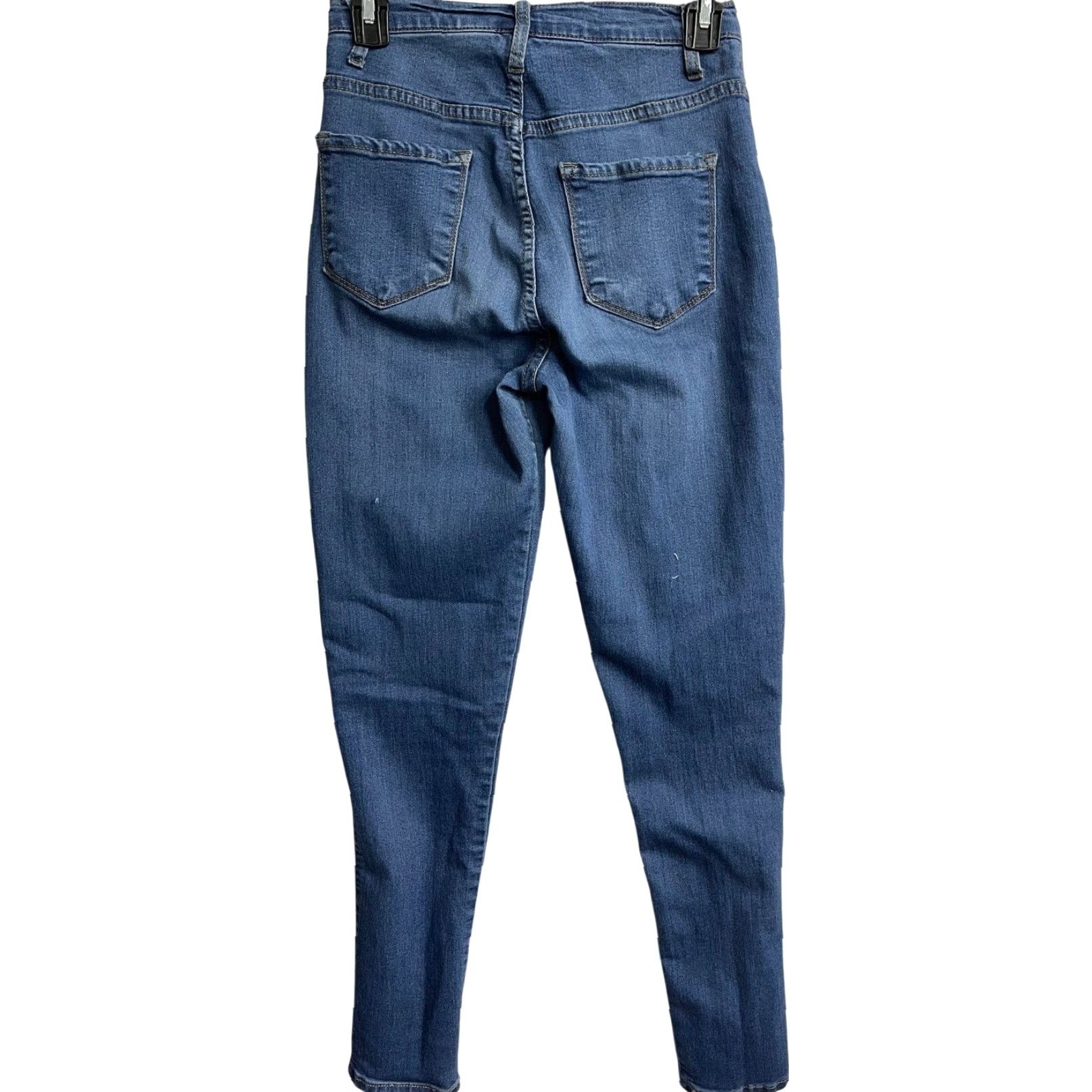 Fashion Nova Fashion Nova Jeans Juniors Size 5 Dark Blue Skinny High Waist SNAG Size 27" / US 4 / IT 40 - 2 Thumbnail
