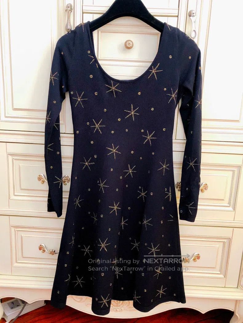 Valentino Valentino Embroidered star slim dress Size XS / US 0-2 / IT 36-38 - 2 Thumbnail