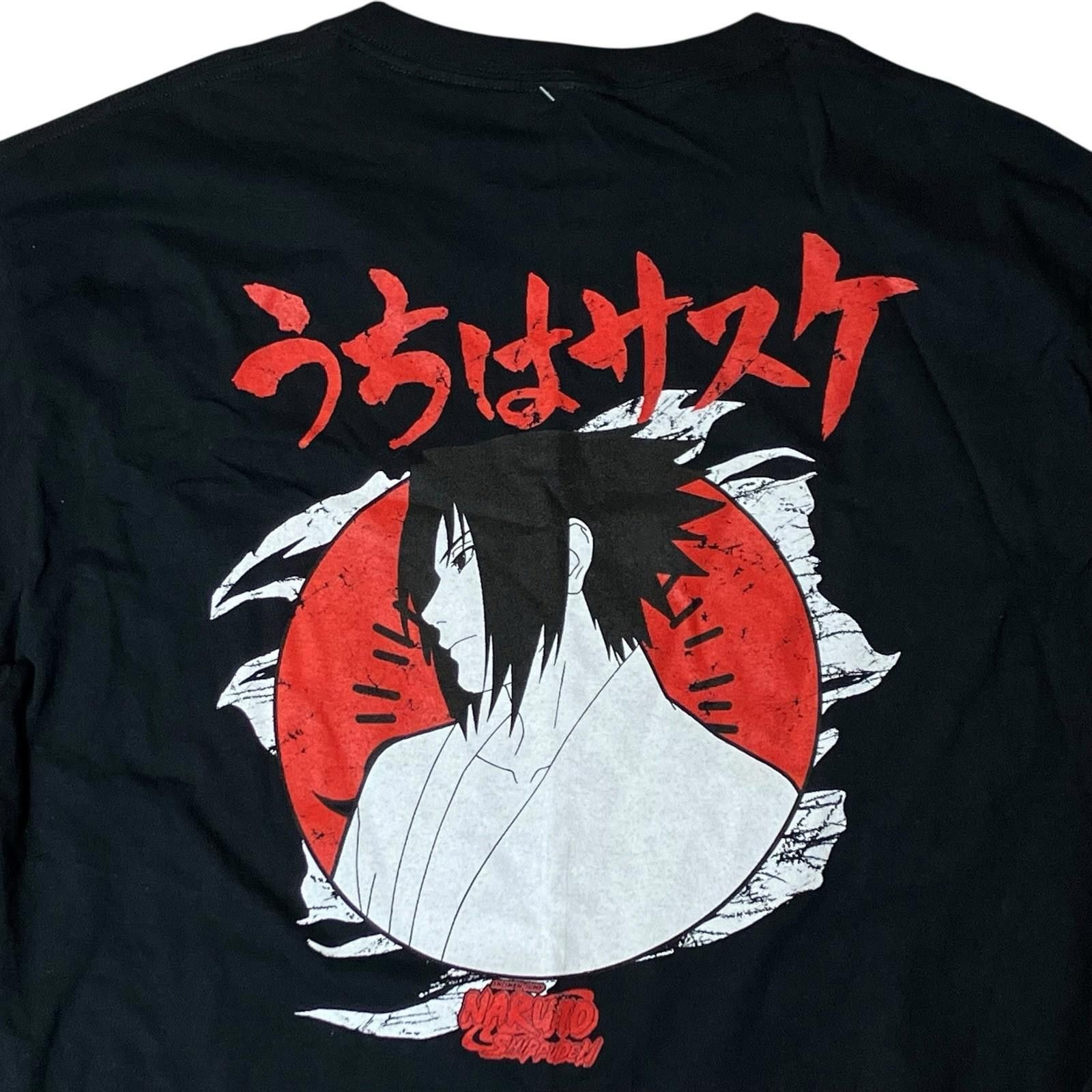 Designer Naruto Shippuden T-Shirt Mens M Black Sasuke Anime Uchiha Size US M / EU 48-50 / 2 - 11 Thumbnail